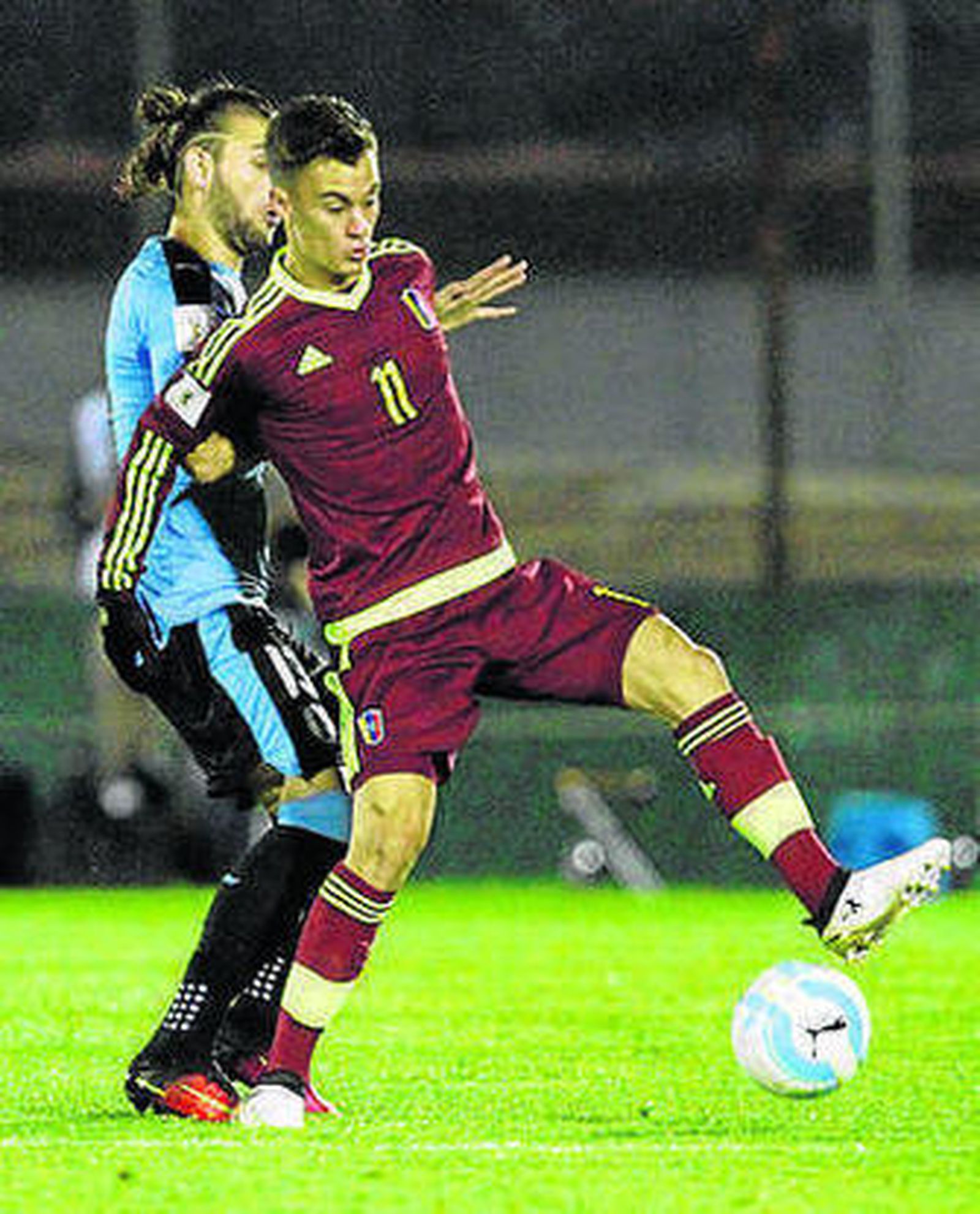 Juanpi, ante Uruguay.