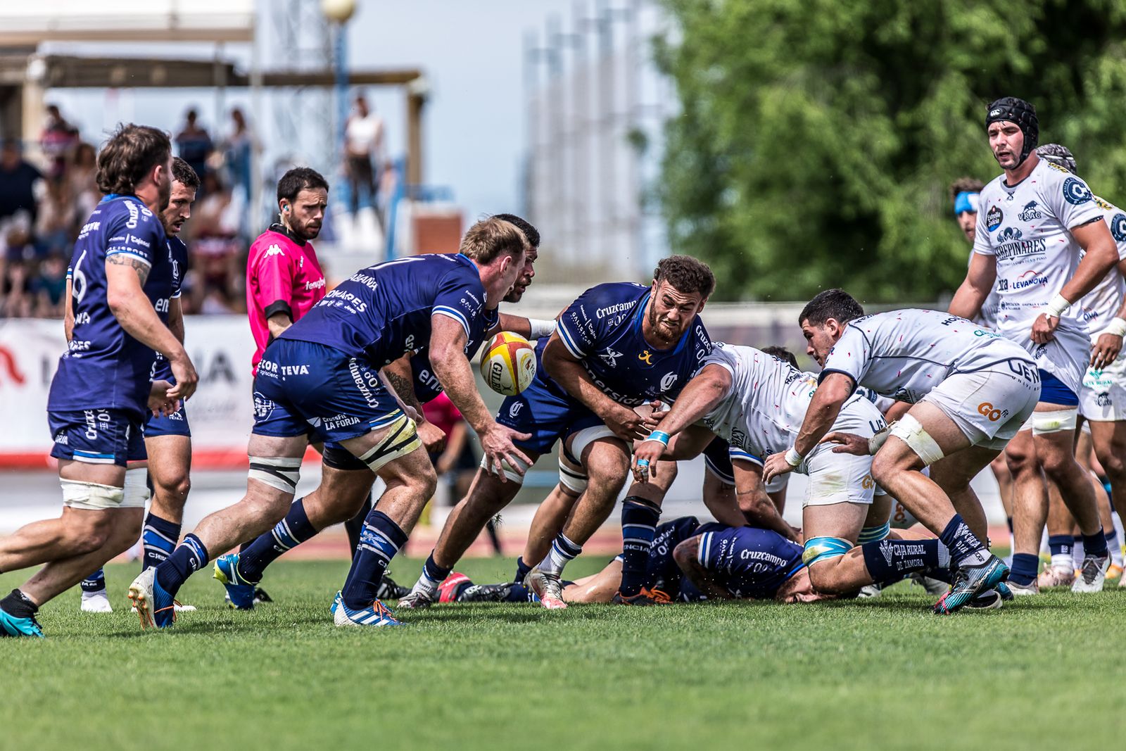 Lance del partido disputado en La Cartuja.