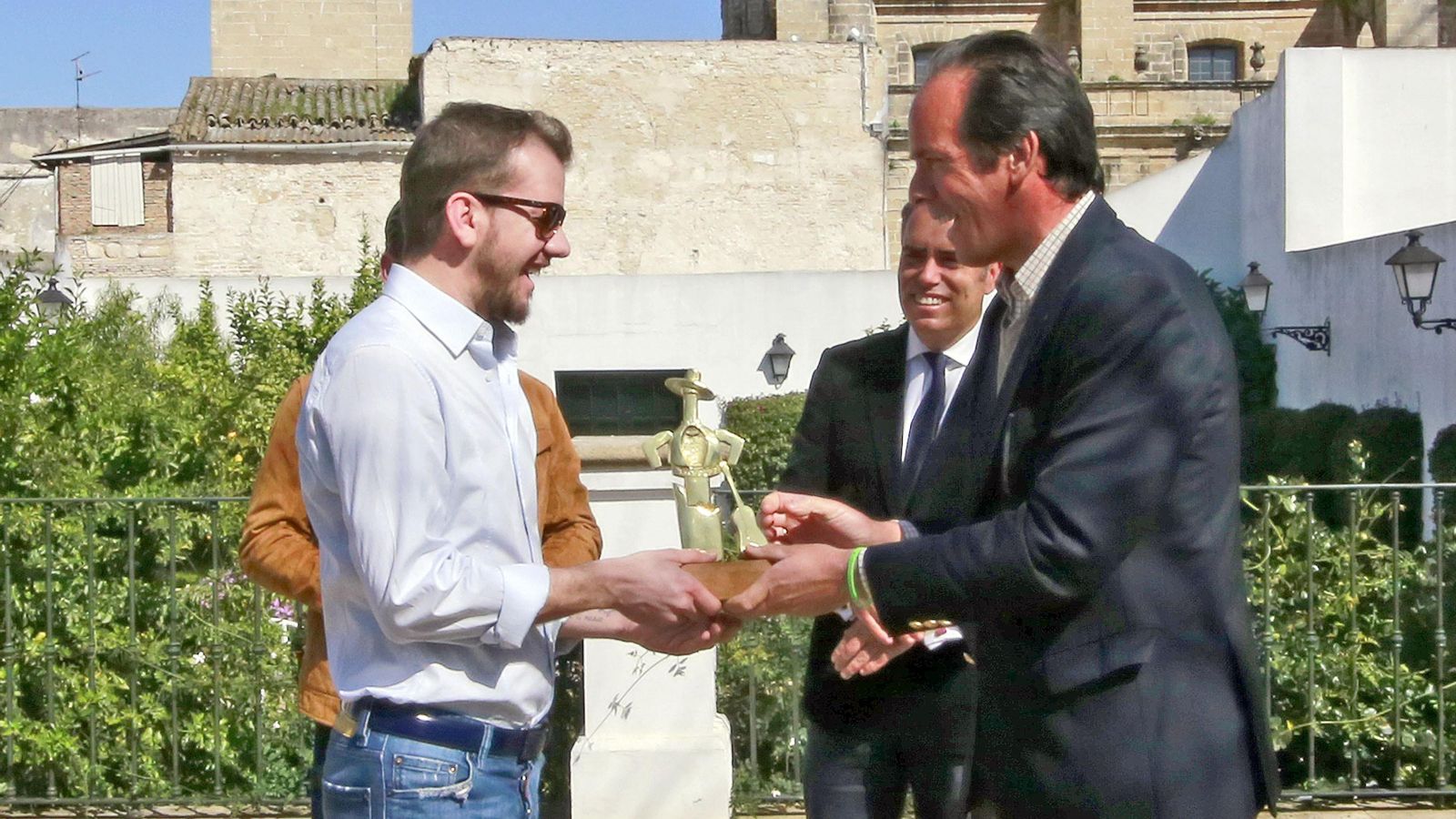 José Maldonado, junto a José Argudo.