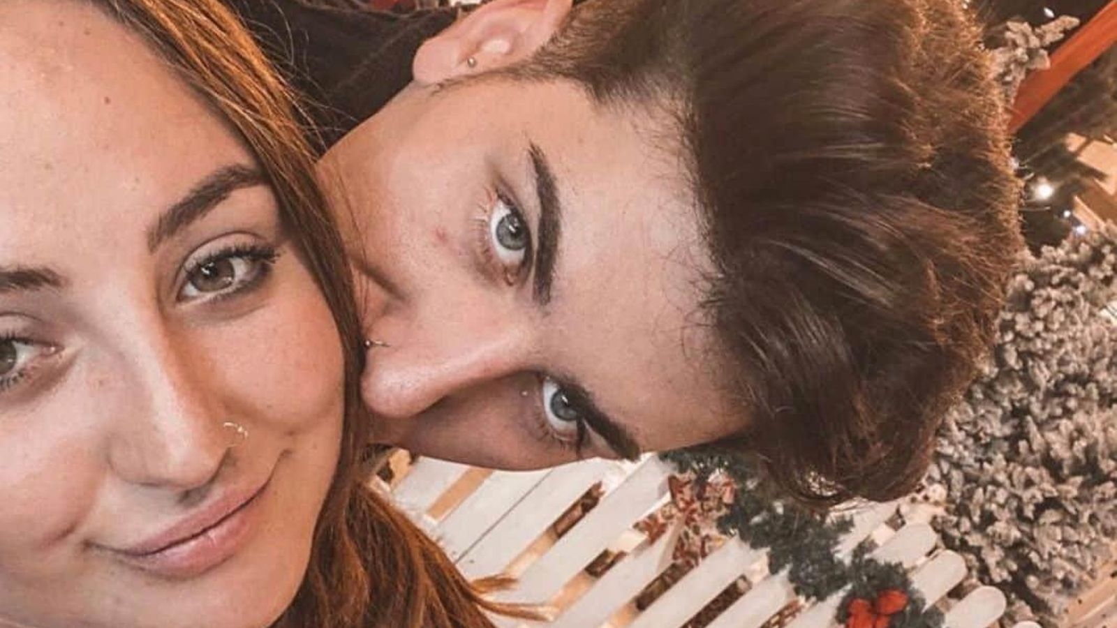 Rocío y su novio Jorge, en una foto de sus redes sociales.
