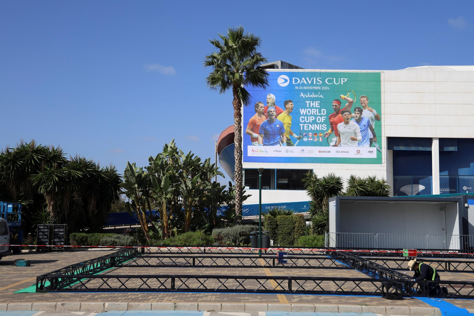 Así se transforma el Carpena para la Copa Billie Jean King y la Copa Davis