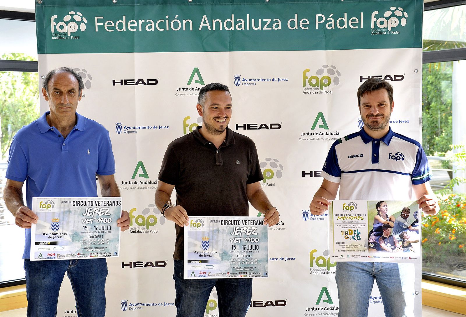 Antonio Poyatos, Jesús Alba y Fran Pérez, en la presentación del torneo.