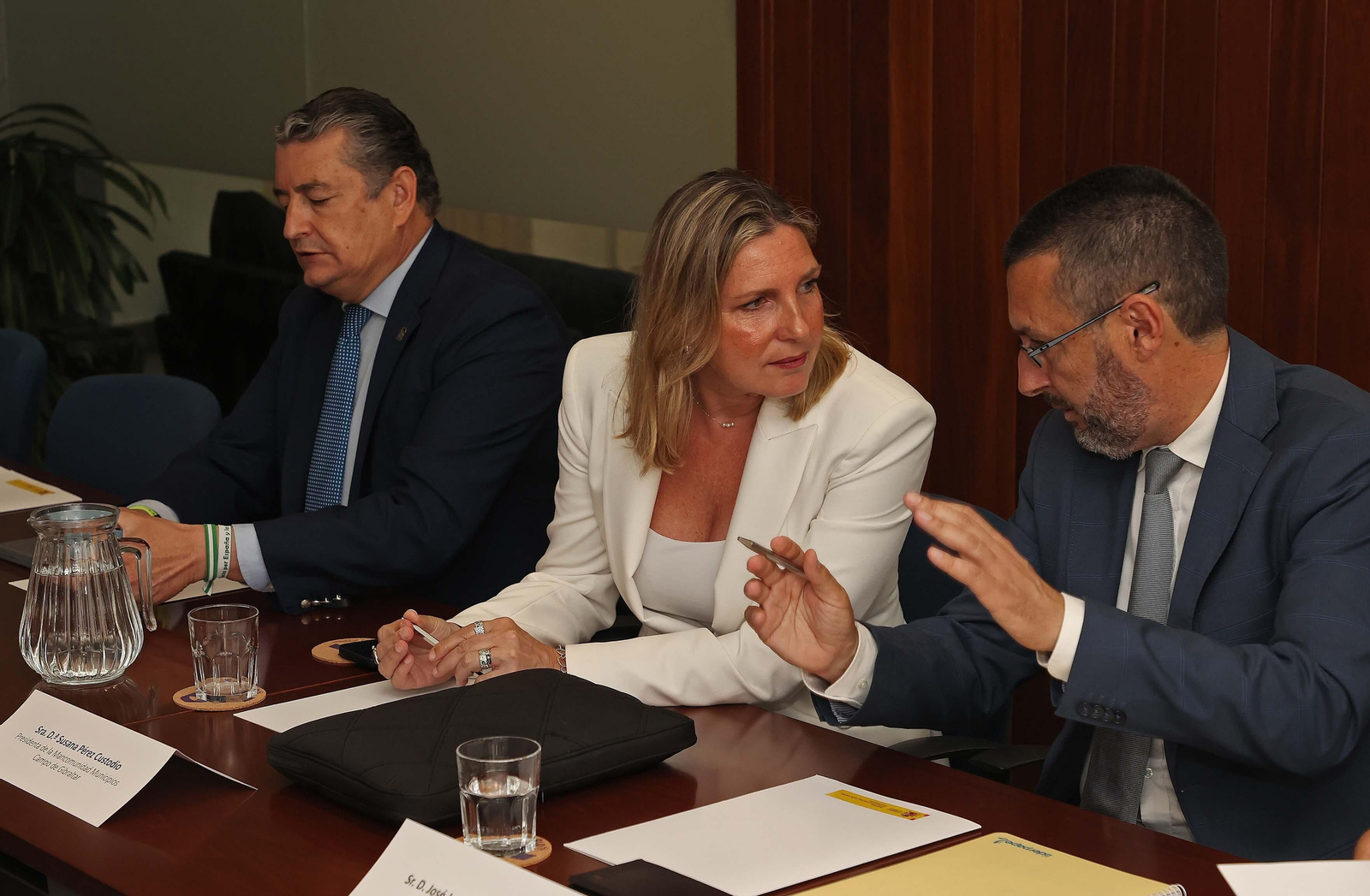 La reunión sobre el Brexit entre los alcaldes de la comarca y el ministro de Exteriores José Manuel Albares, en imágenes