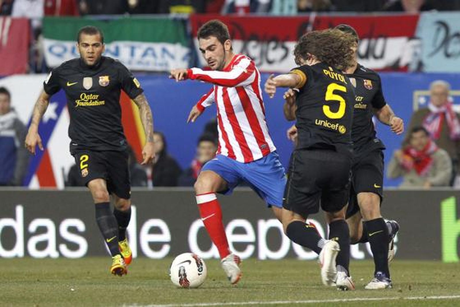 Las imágenes del Atlético- Barcelona