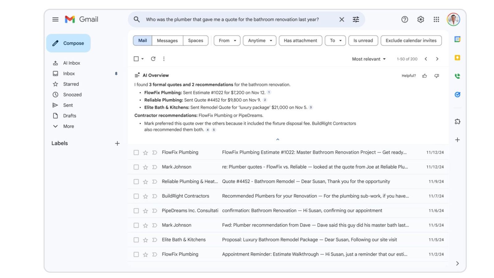 Google lleva Gemini a Gmail