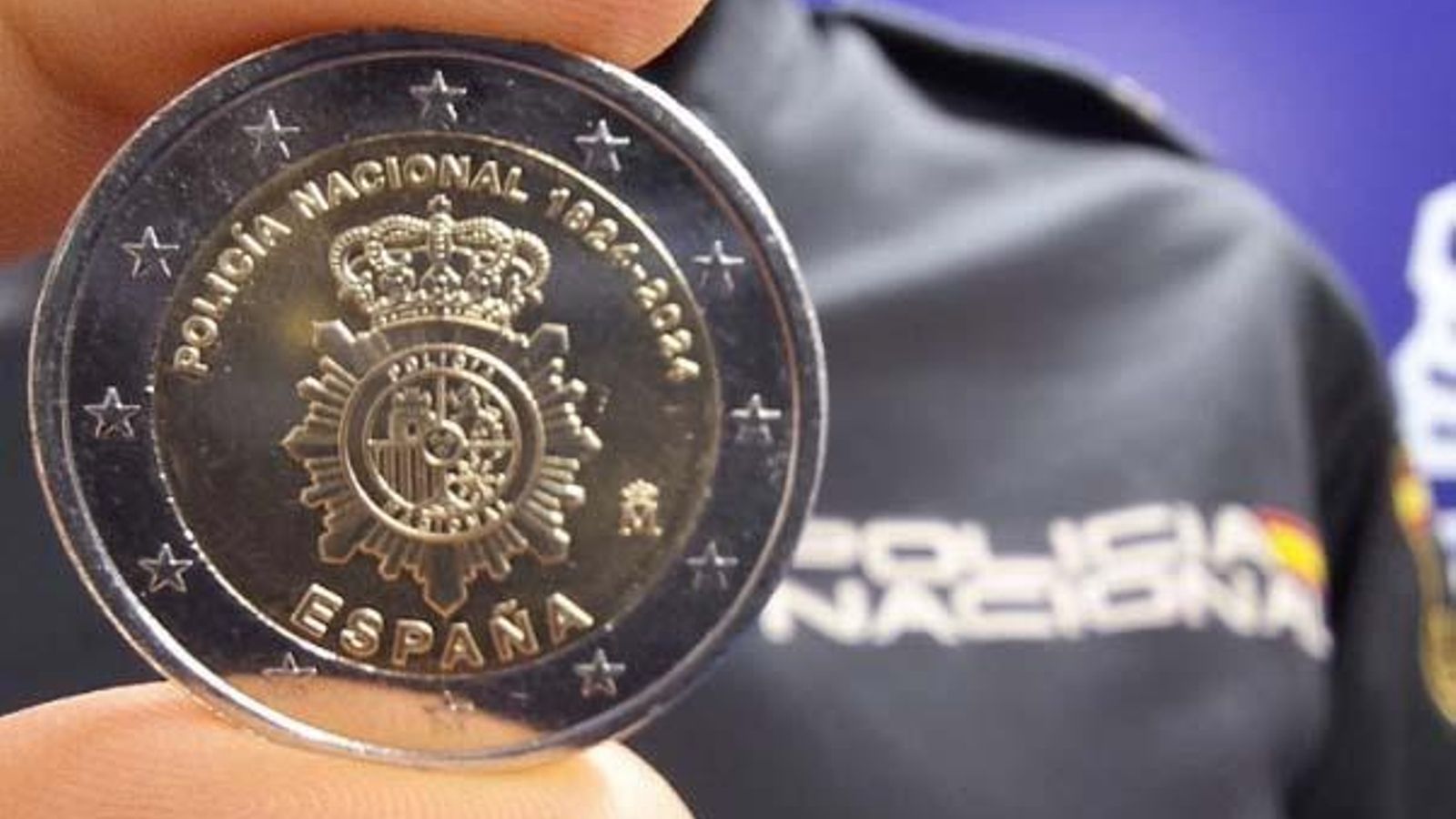 La moneda de 2 euros de la Policía Nacional