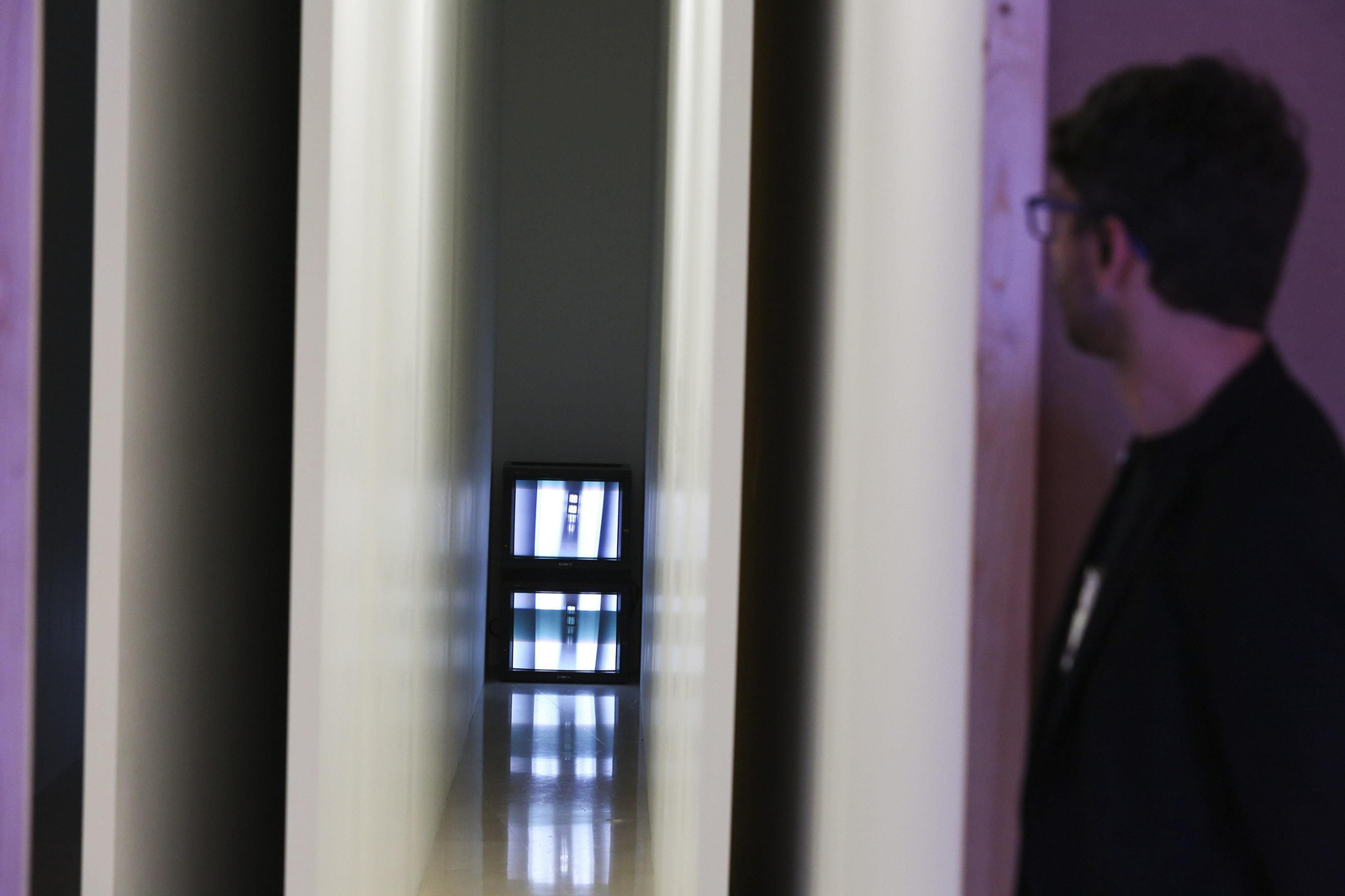 Fotos de la exposición de Bruce Nauman en el Museo Picasso Málaga