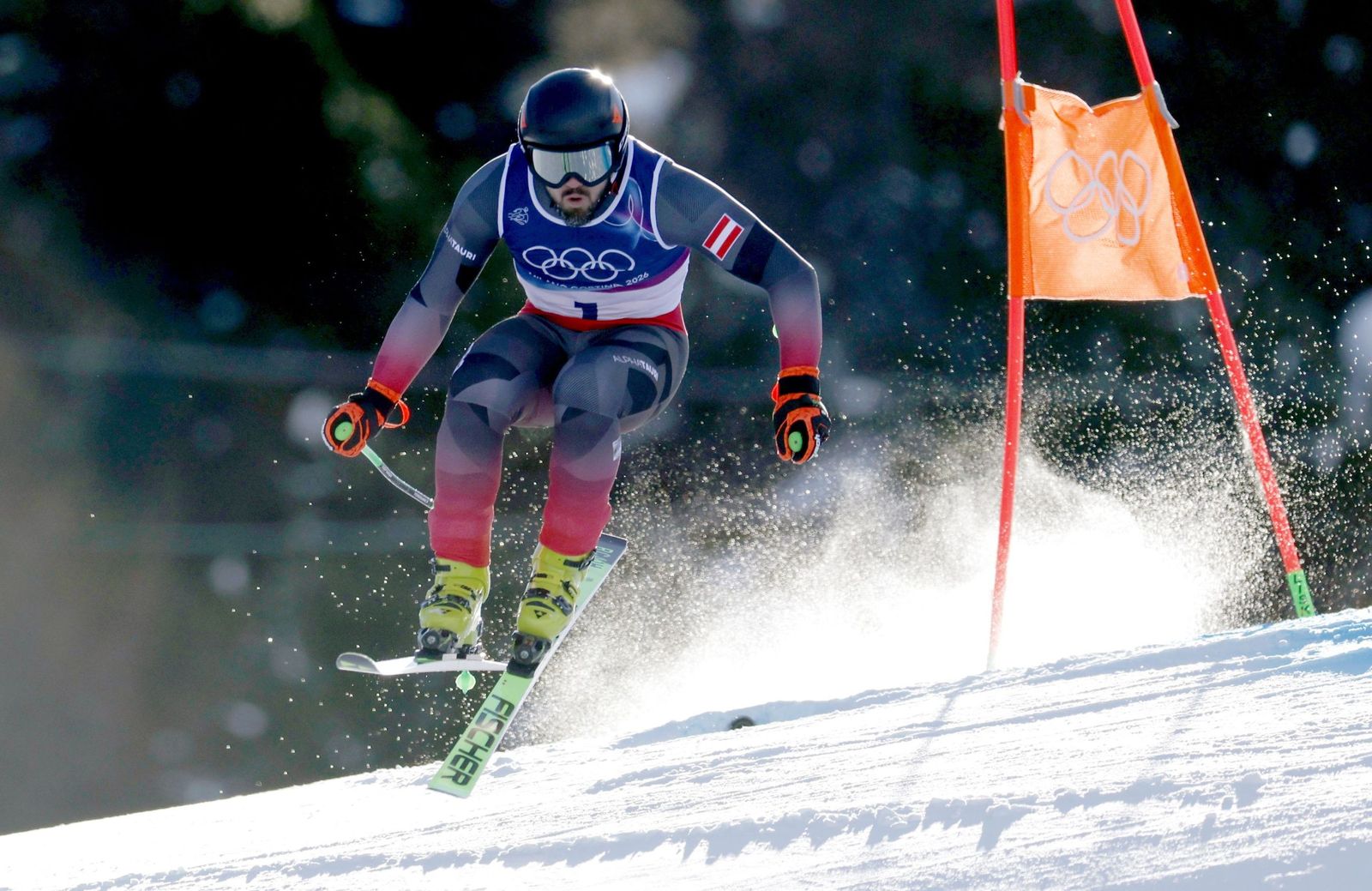 Las espectaculares fotos del descenso masculino en los Juegos Olímpicos de invierno