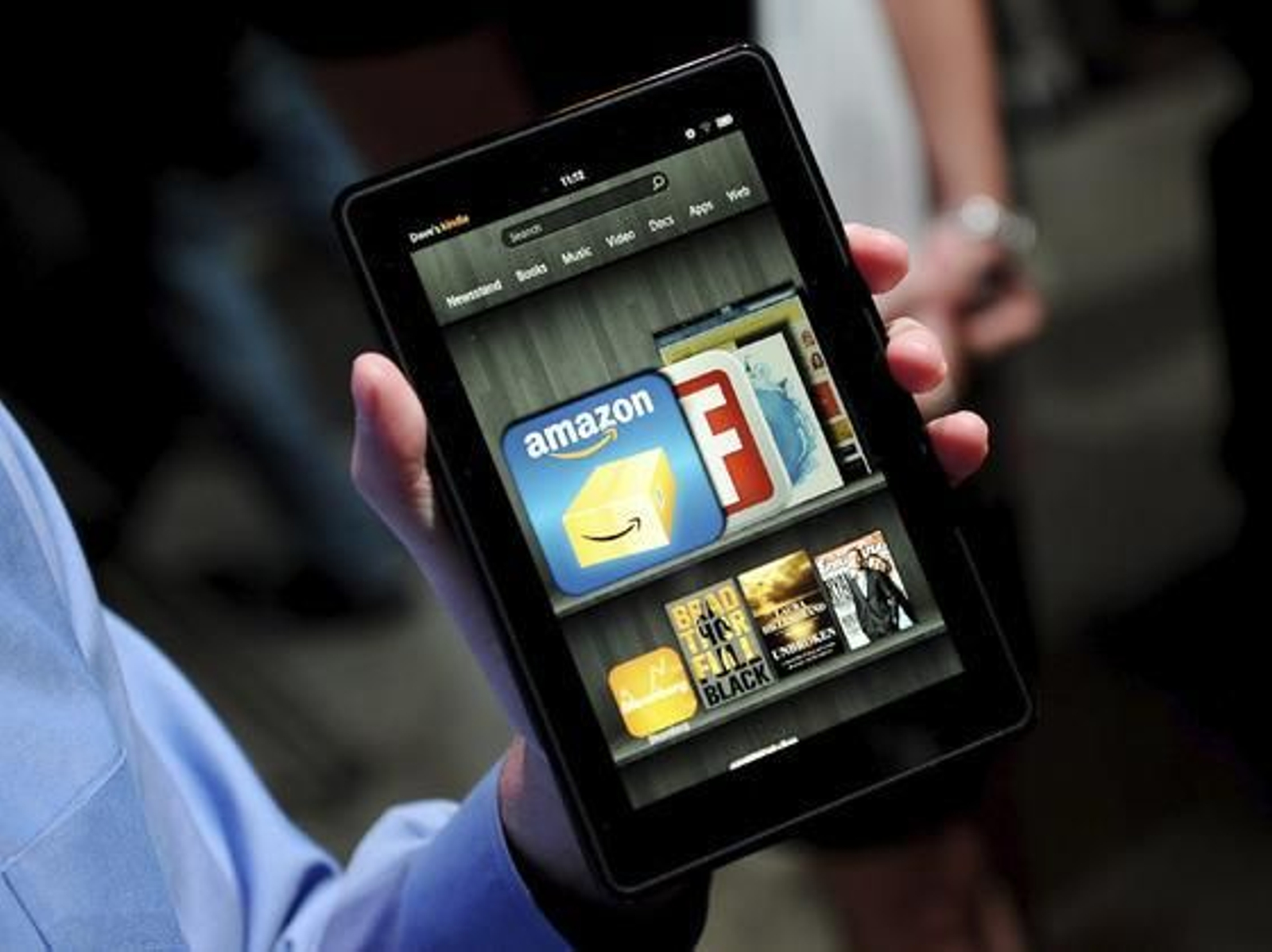 Amazon presenta los nuevos modelos de Kindle, entre ellos Fire, el debut de la compañía en el mundo de los 'tablets'.

Foto: EFE