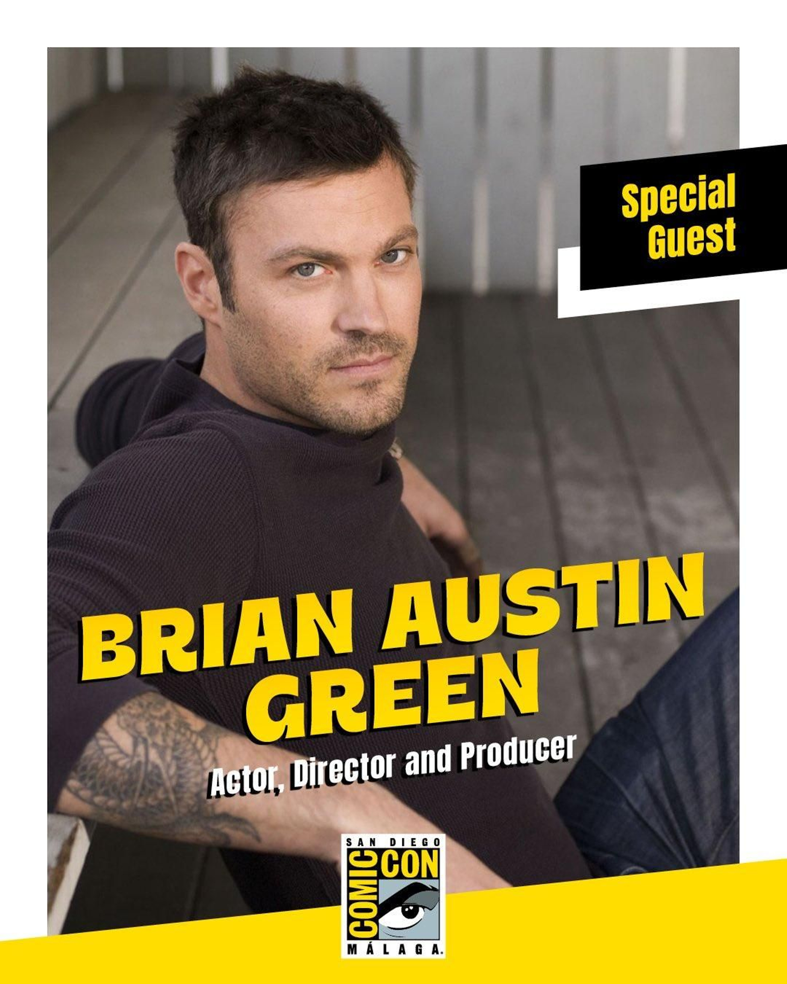 Brian Austin Green, actor en 'Sensación de vivir', invitado especial en la Comic-Con de Málaga.