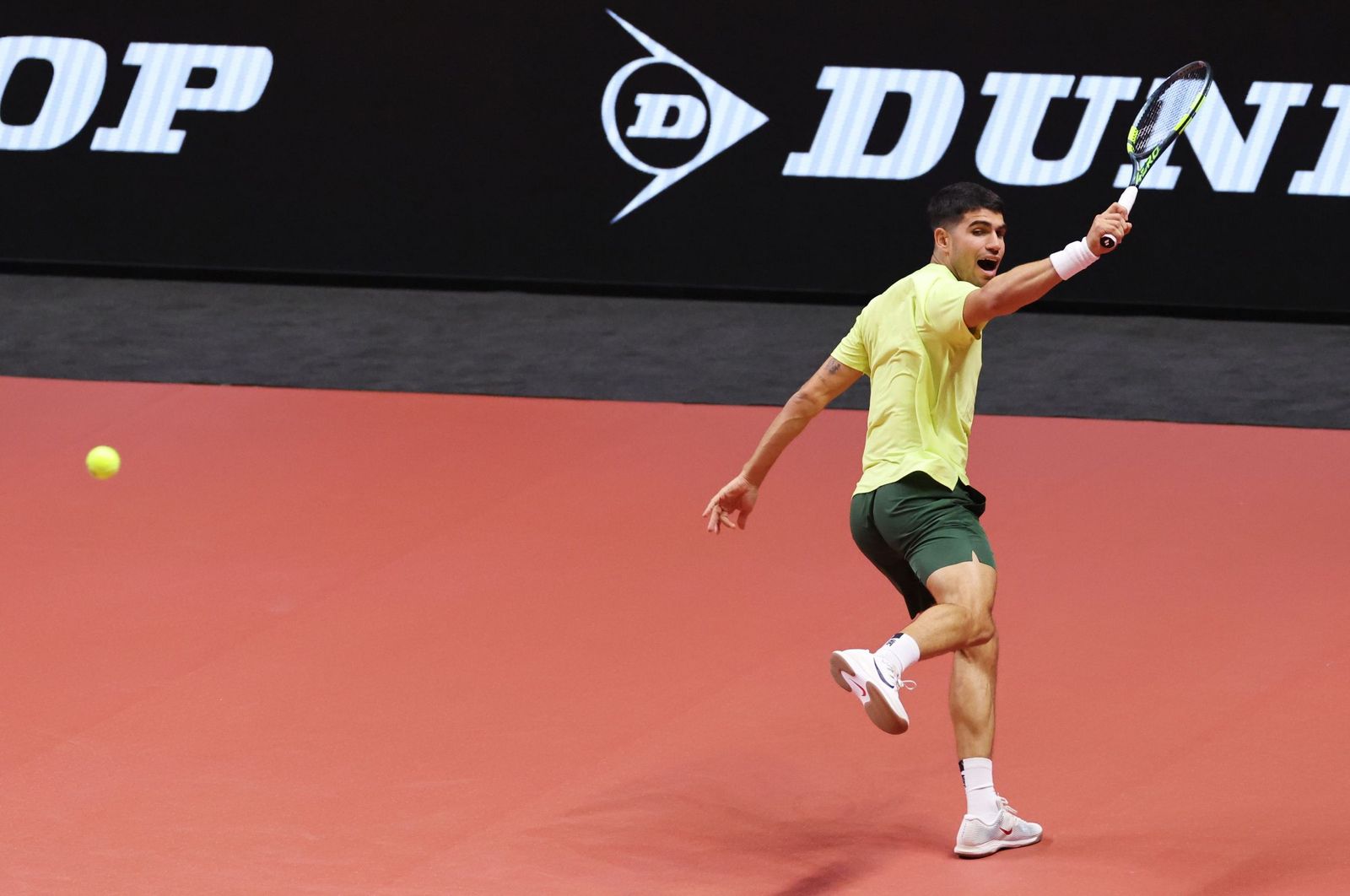 Las fotos de la exhibición entre Alcaraz y Sinner