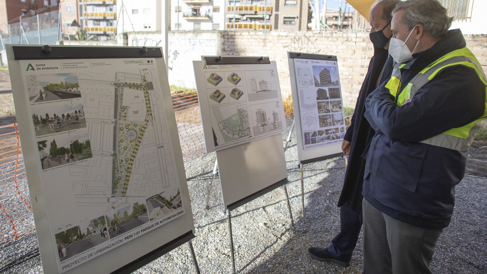 Los planos donde se desarrolla el proyecto del cuartel de Automóviles.