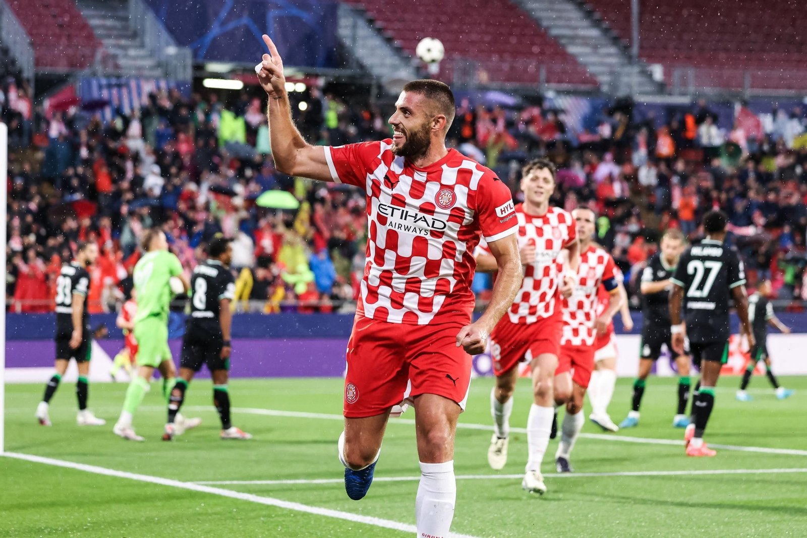 El Girona-Feyenoord de la Champions League, en fotos