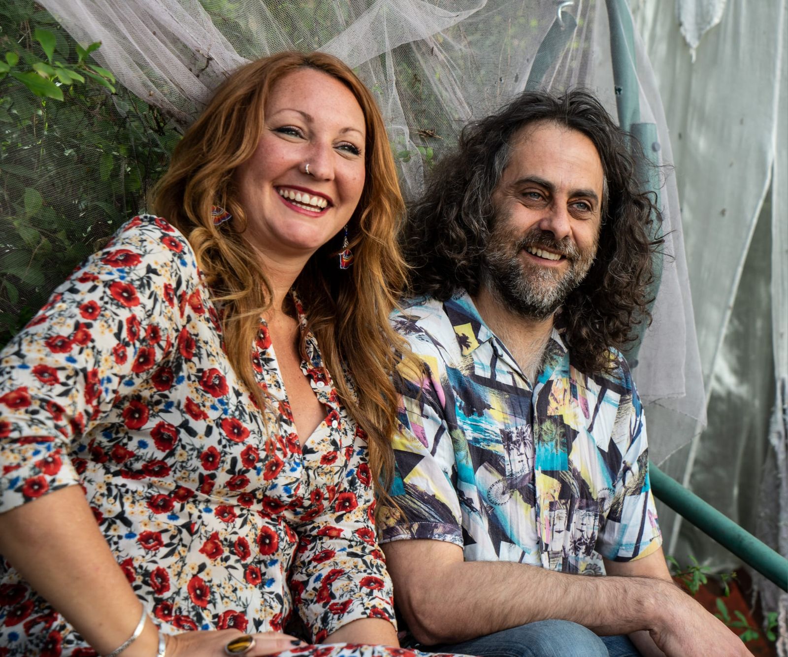 Alba Bioque y Plácido Muñoz, componentes del grupo 'Tenderete'