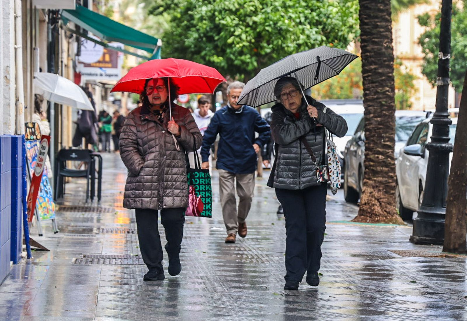 Fotografías del ambiente en la ciudad con el paso de la borrasca Leonardo