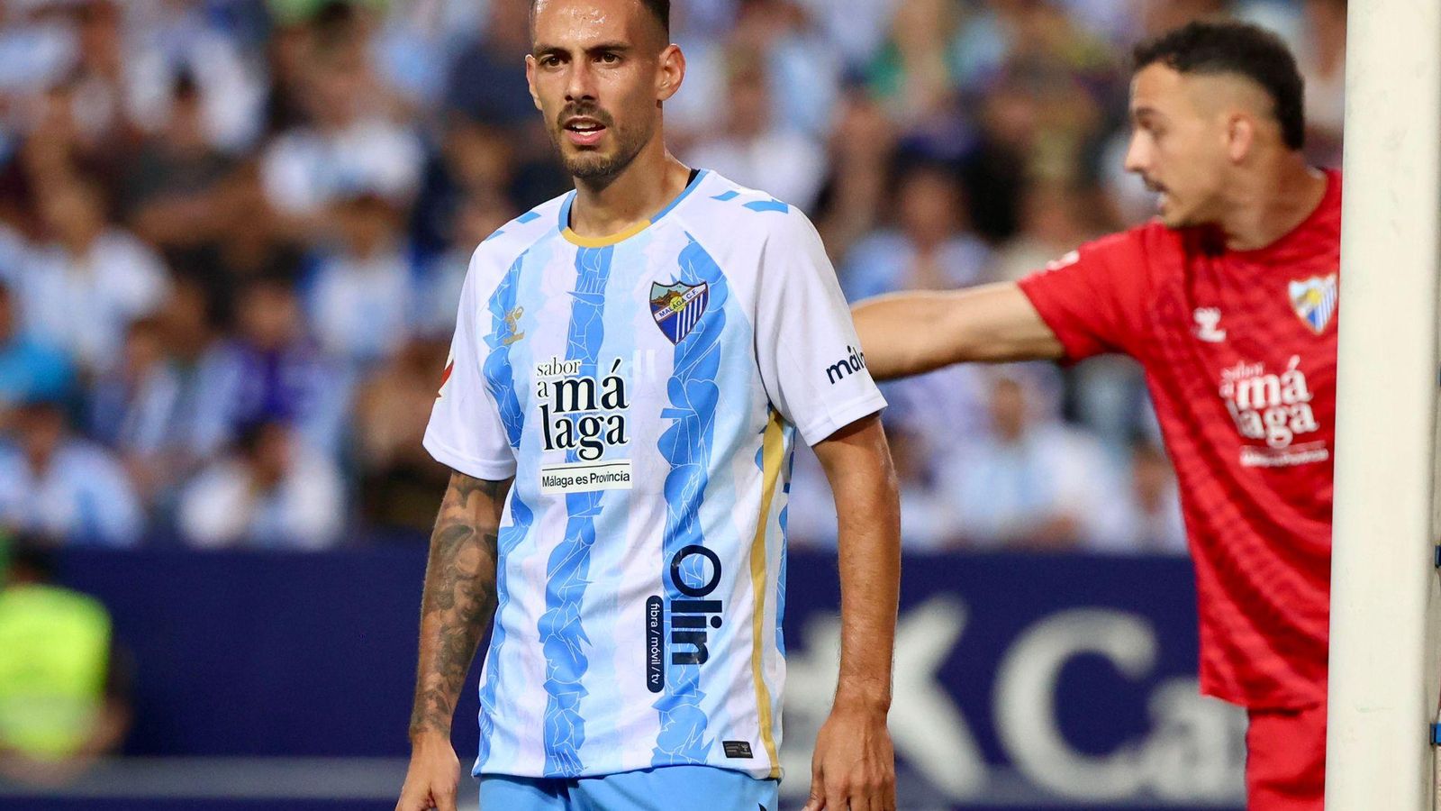 El Málaga CF - Elche, en fotos