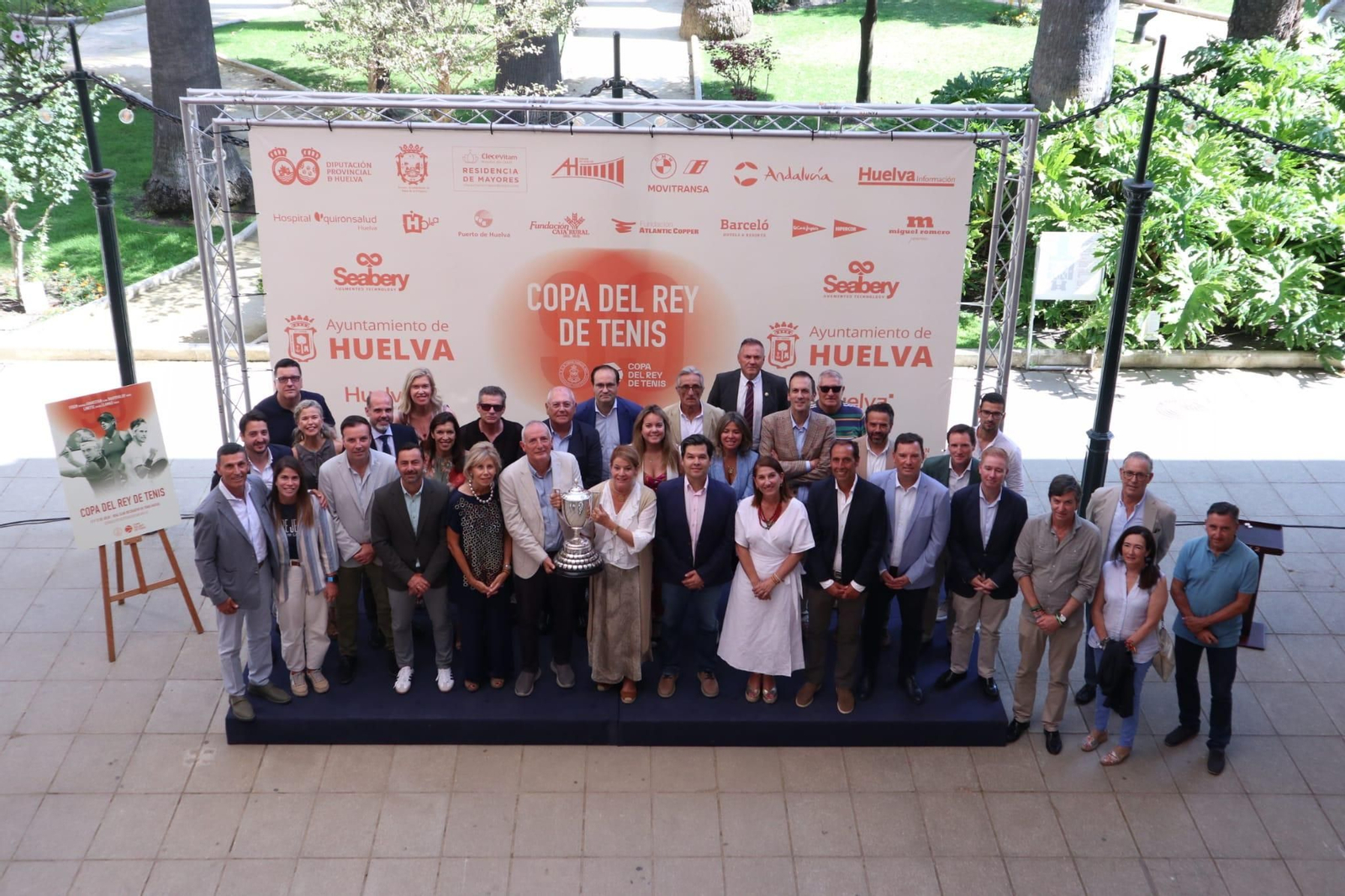 Presentación de la Copa del Rey de Tenis en la Casa Colón de Huelva.