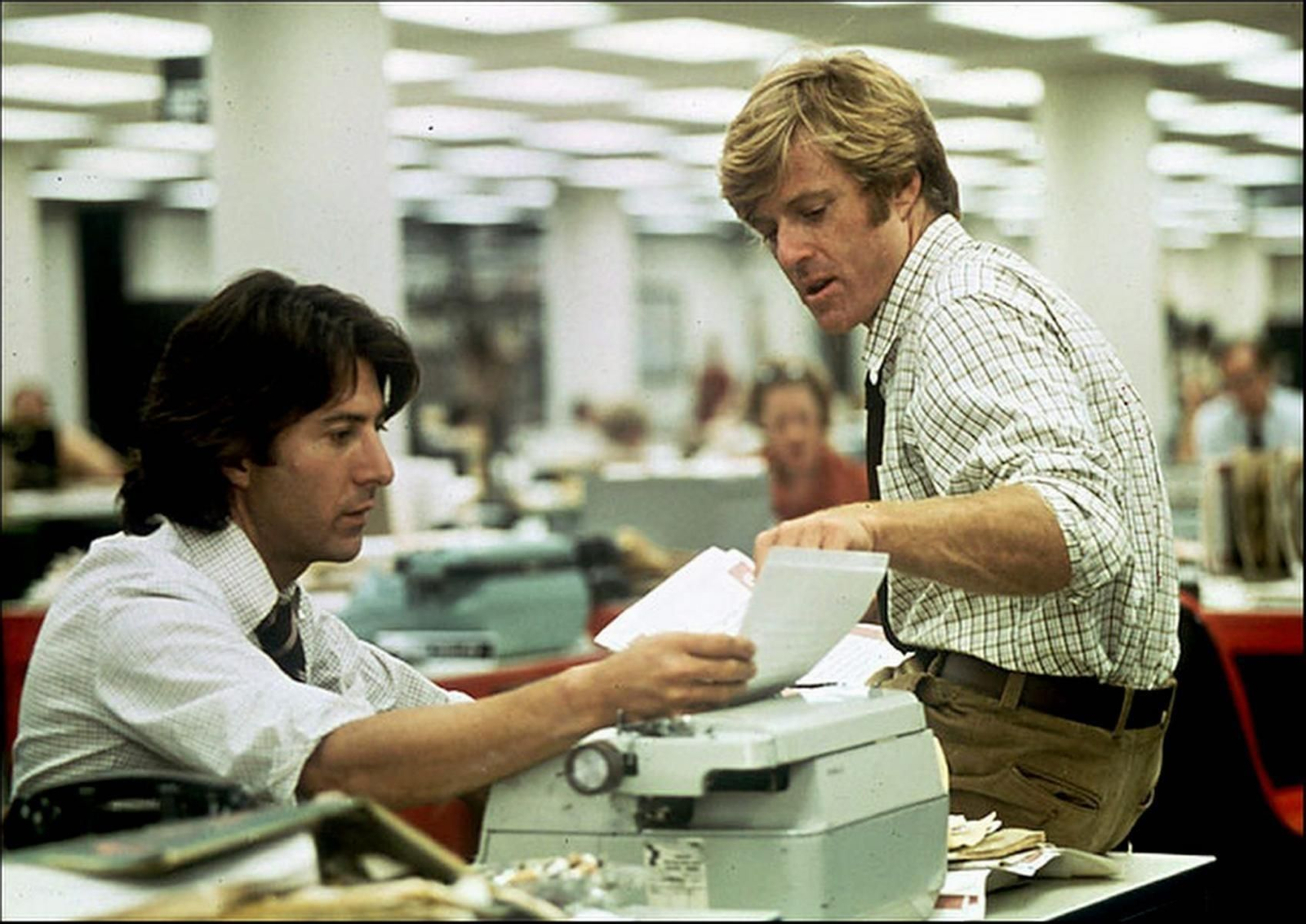 Dustin Hoffman y Robert Redford en 'Todos los hombres del presidente'