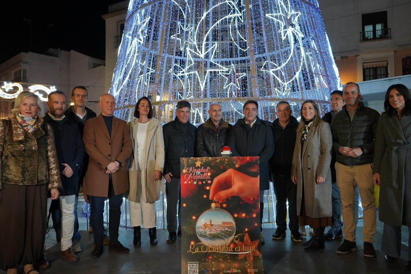 Inauguración del alumbrado especial de Navidad en Montilla