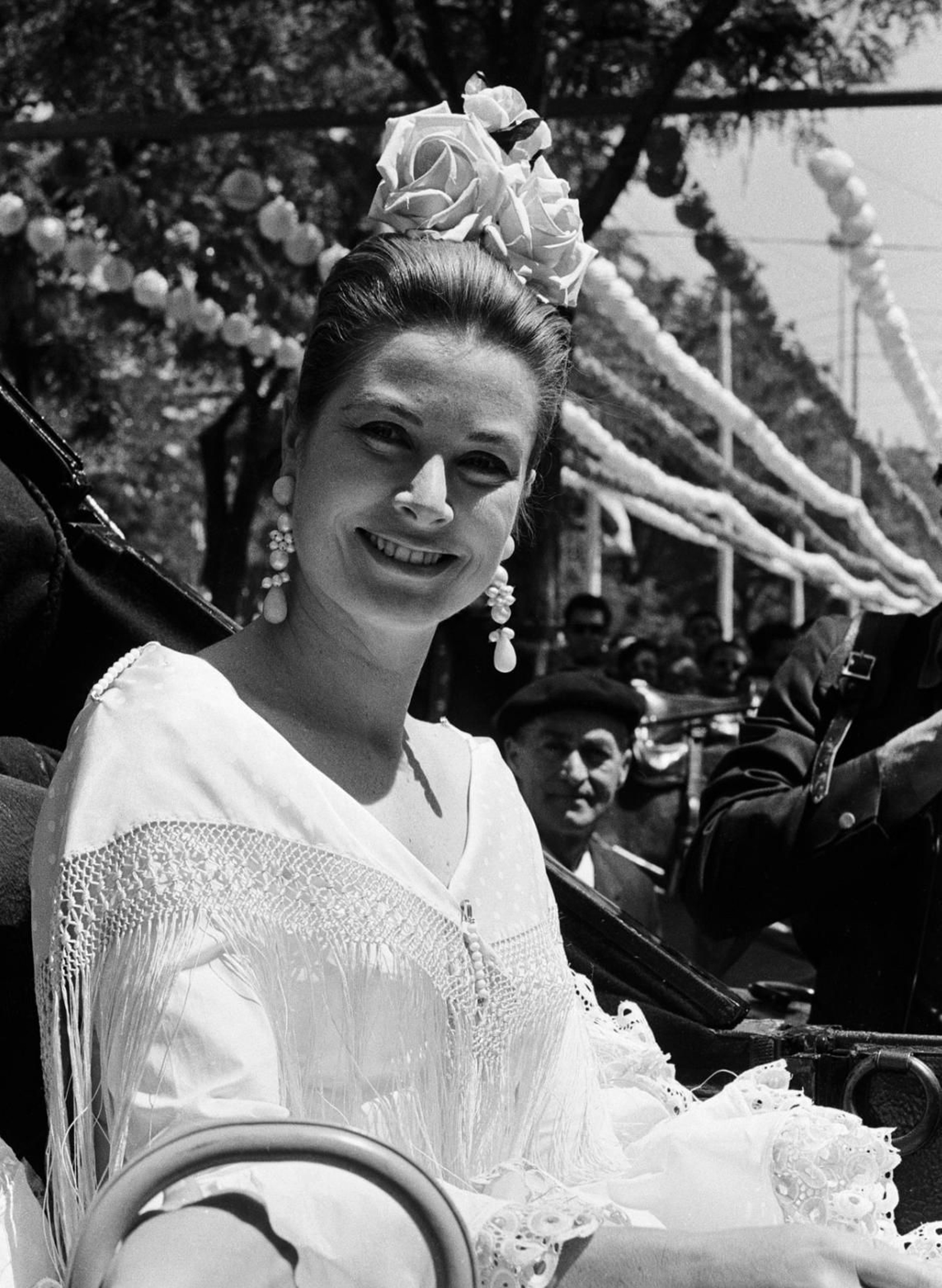 Grace Kelly, en el Real de la Feria de Abril en 1966.