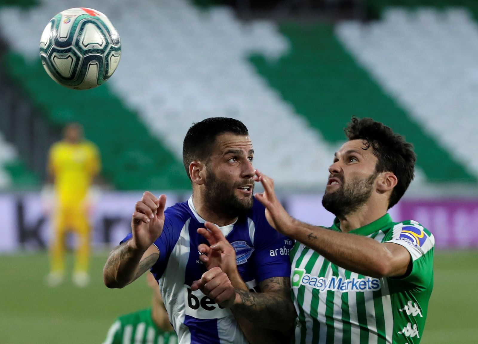 Pedraza, en el partido del Alavés en Heliópolis el pasado curso.