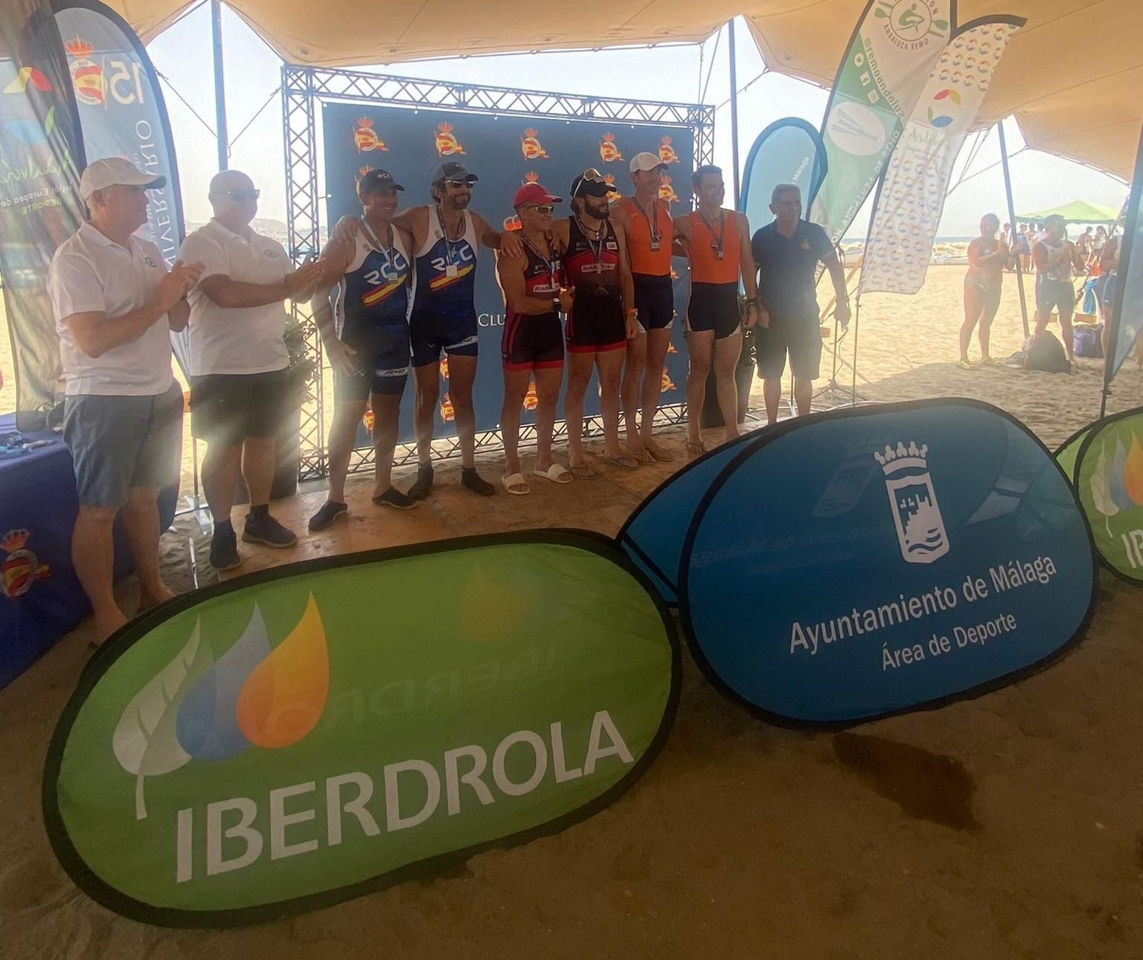 El Open Ciudad de Málaga y Andaluz de remo de mar, para el Real Club Mediterráneo