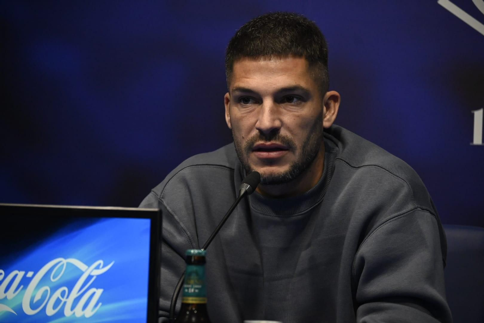 Caye Quintana en la rueda de prensa de este miércoles.