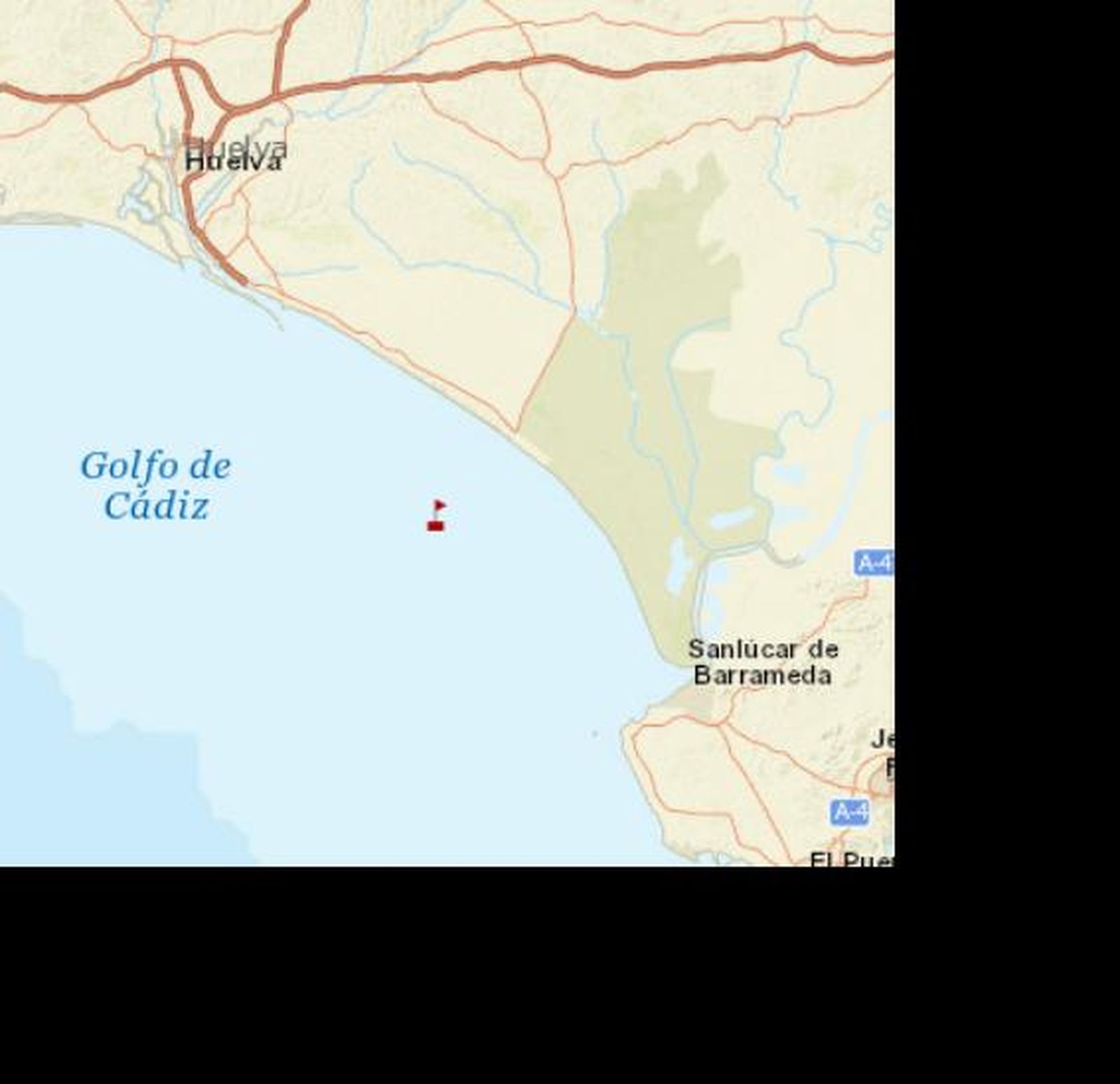 Lugar en el que ha caído el marinero desaparecido.