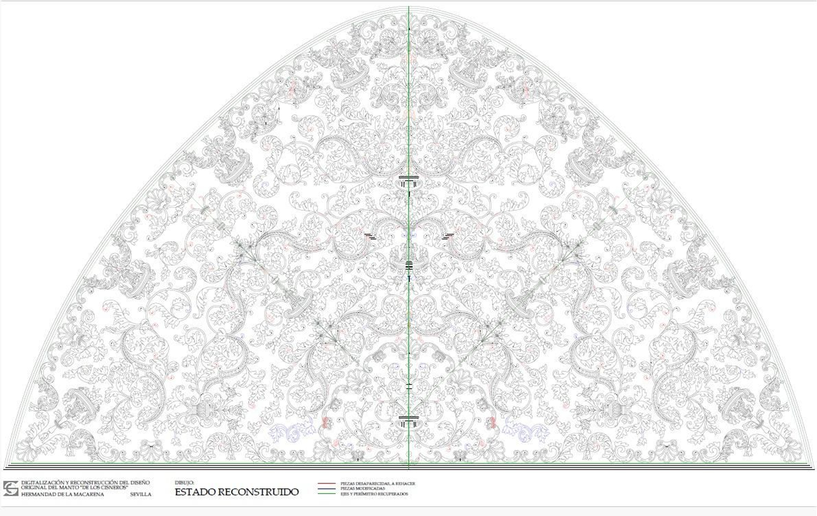 El manto reconstruido.