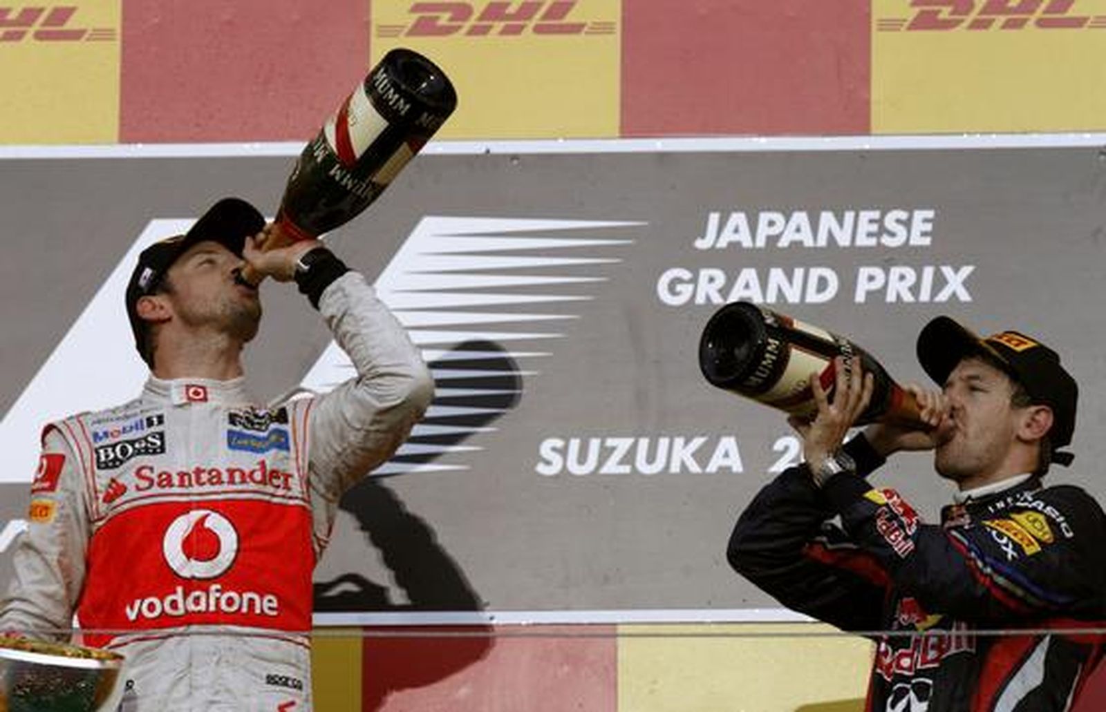 Sebastian Vettel gana en Suzuka su segundo mundial a cuatro carreras del final del campeonato. / Reuters