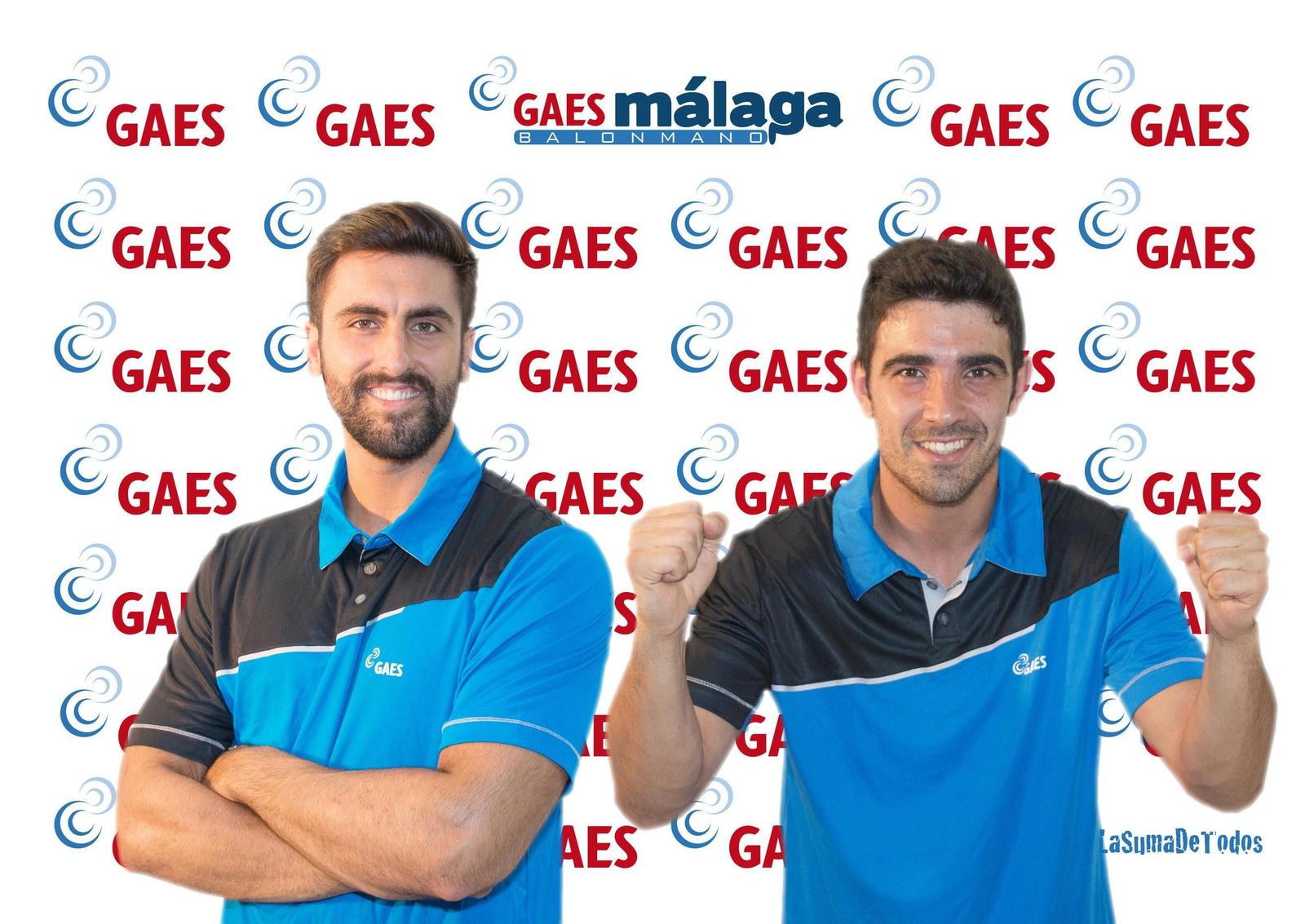 Luis Cazorla y Guillermo Illán posan en su presentación.