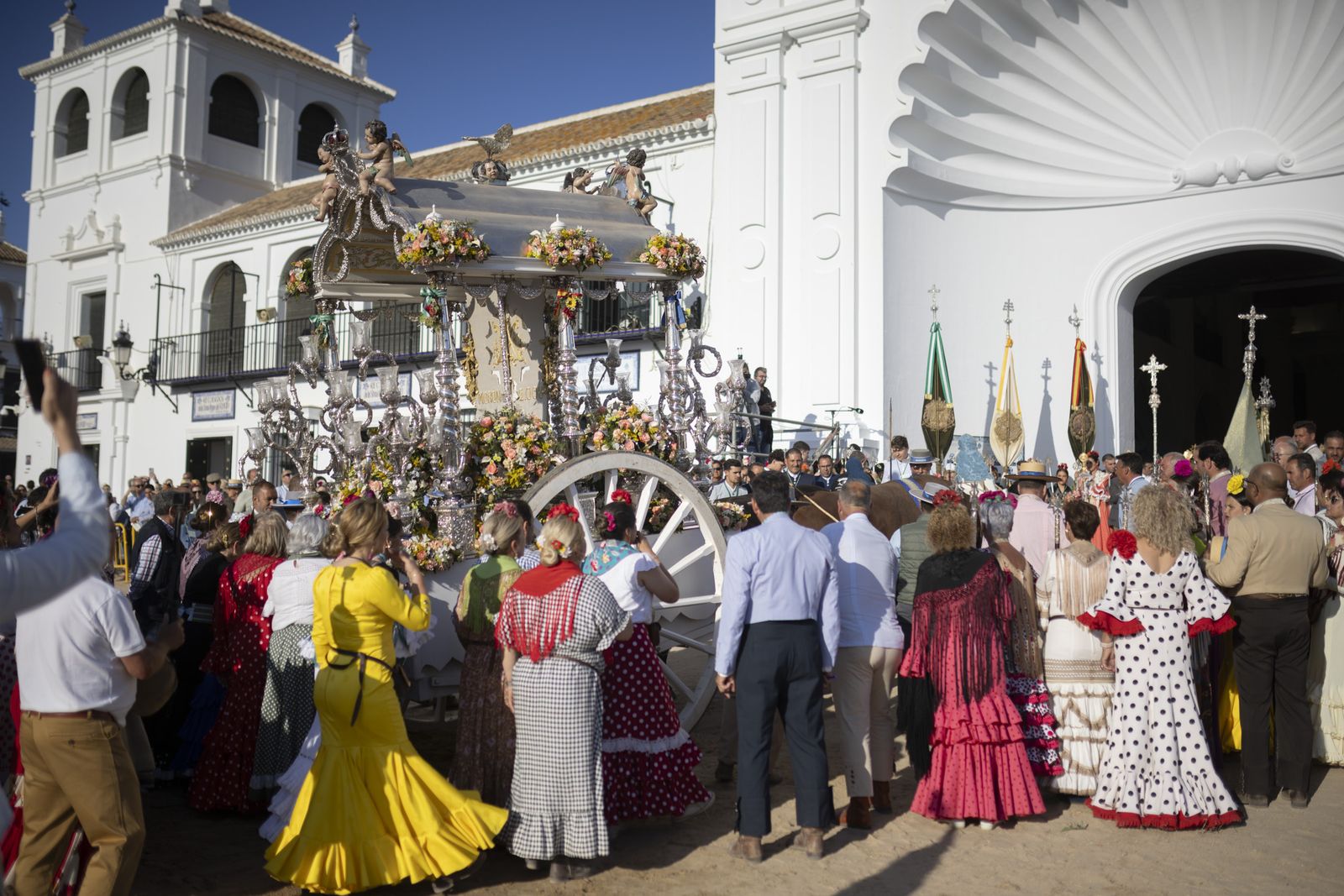 Imágenes de las primeras presentaciones de las hermandades de El Rocío 2024