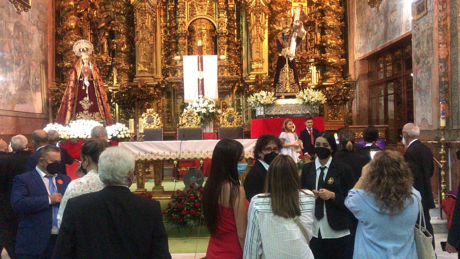 La Virgen de los Dolores y Jesús Nazareno, en Baena.