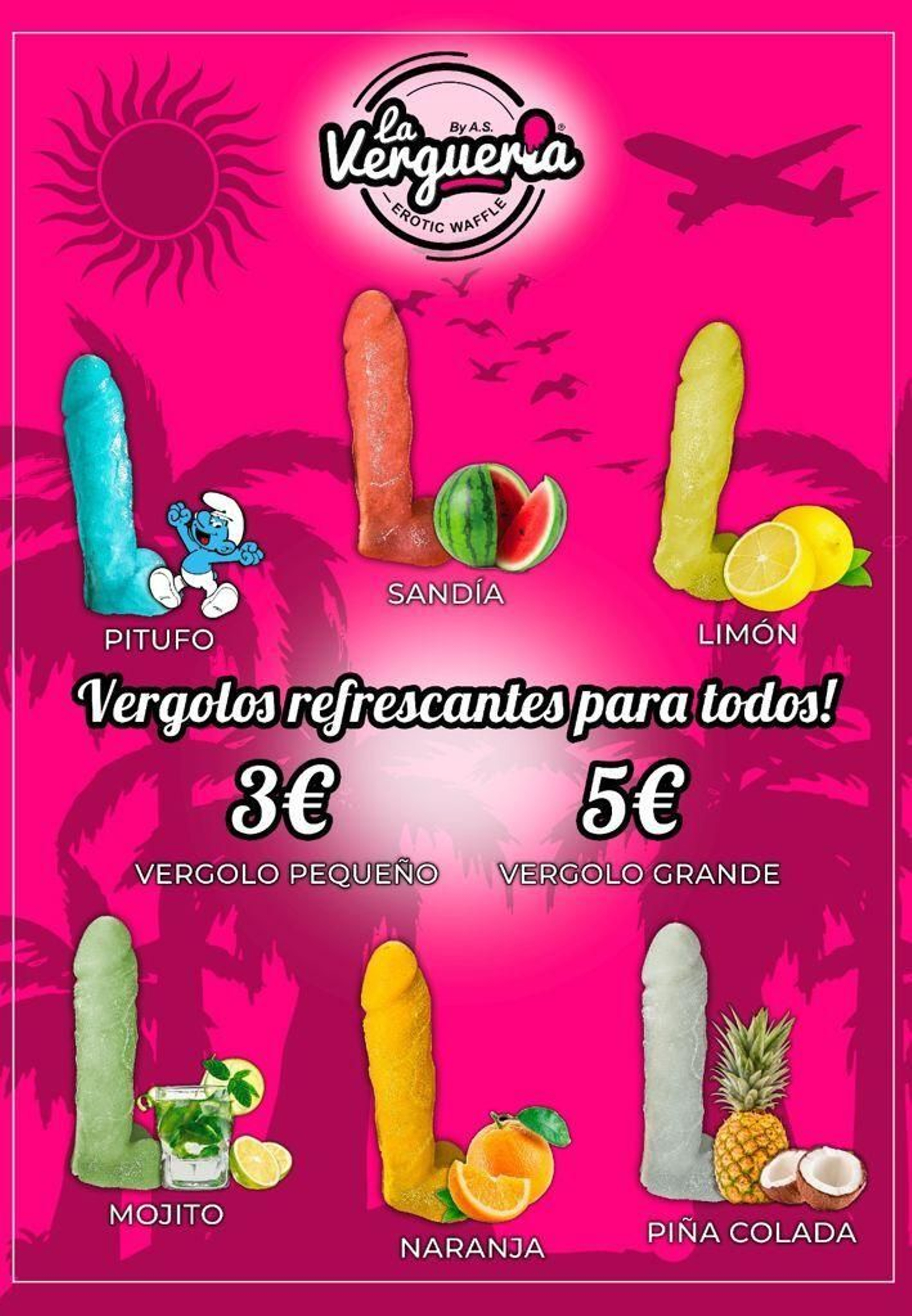 La Verguería lanza su polos fálicos con cantidad de sabores.
