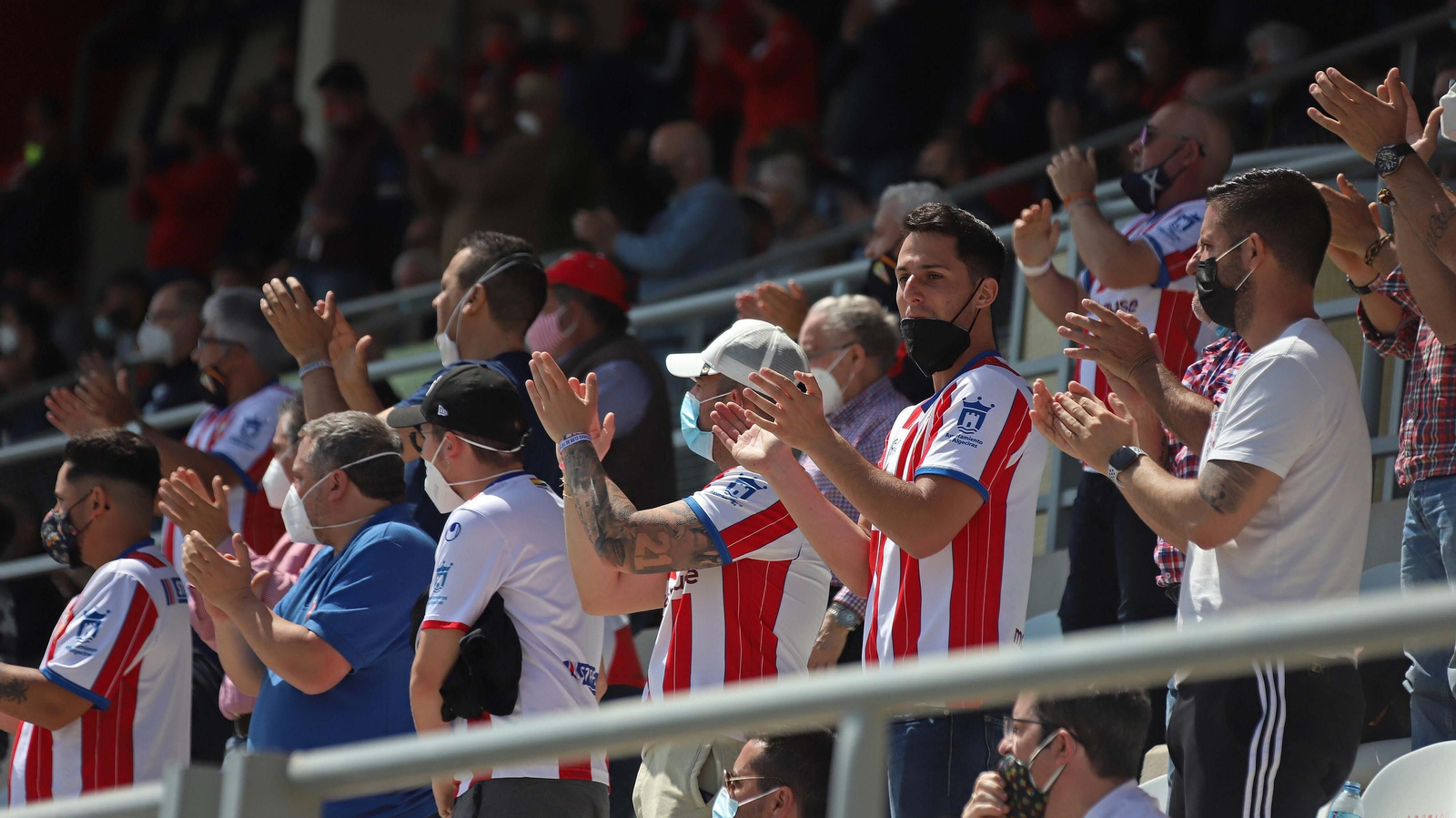 Aficionados del Algeciras en el último partido en casa.