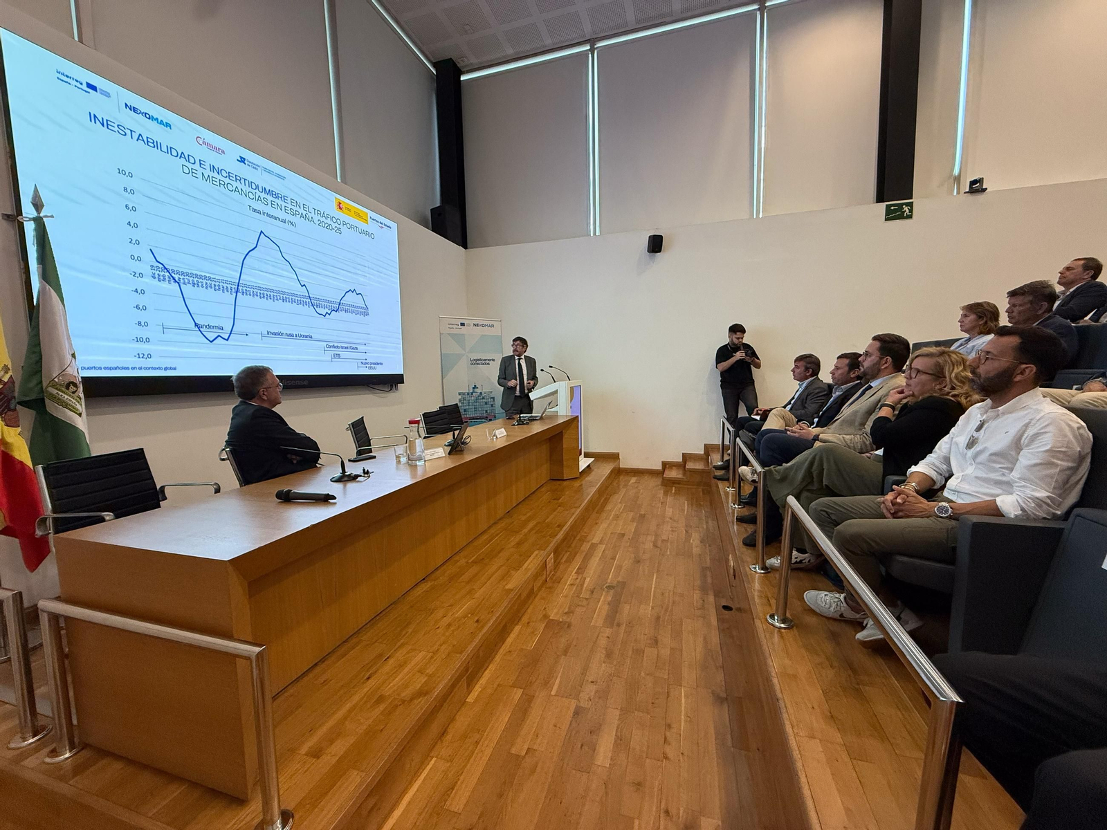 Las imágenes de la ponencia de Manuel Rodríguez Dapena, subdirector de Puertos del Estado, en la Cámara de Comercio del Campo de Gibraltar