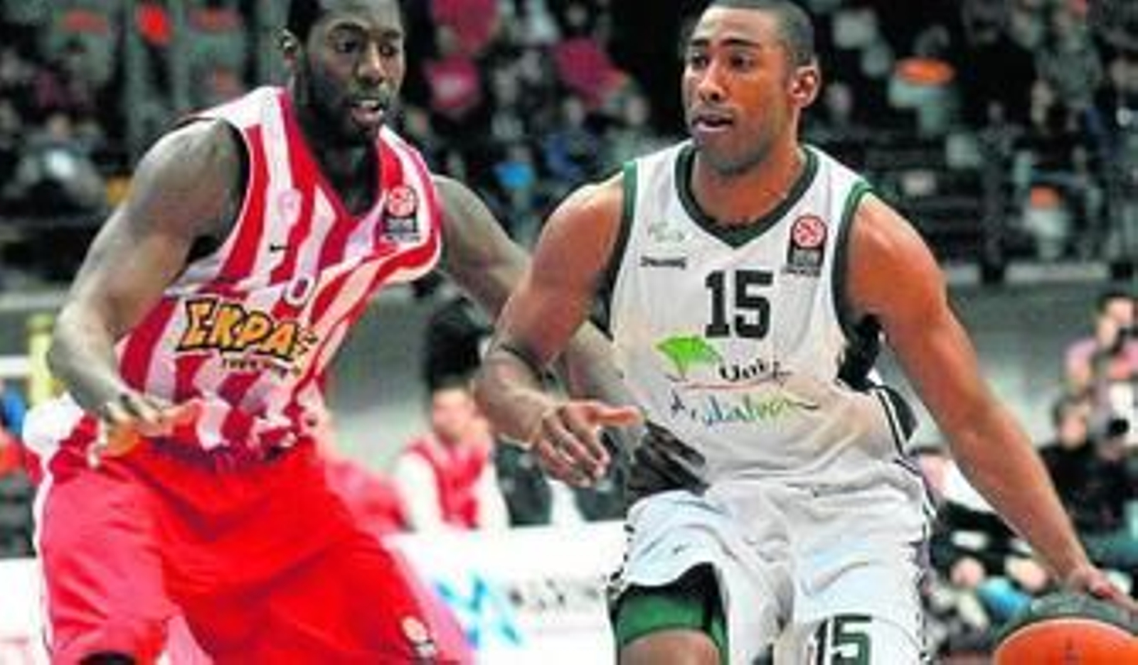 Jayson Granger, en un encuentro contra Olympiacos.