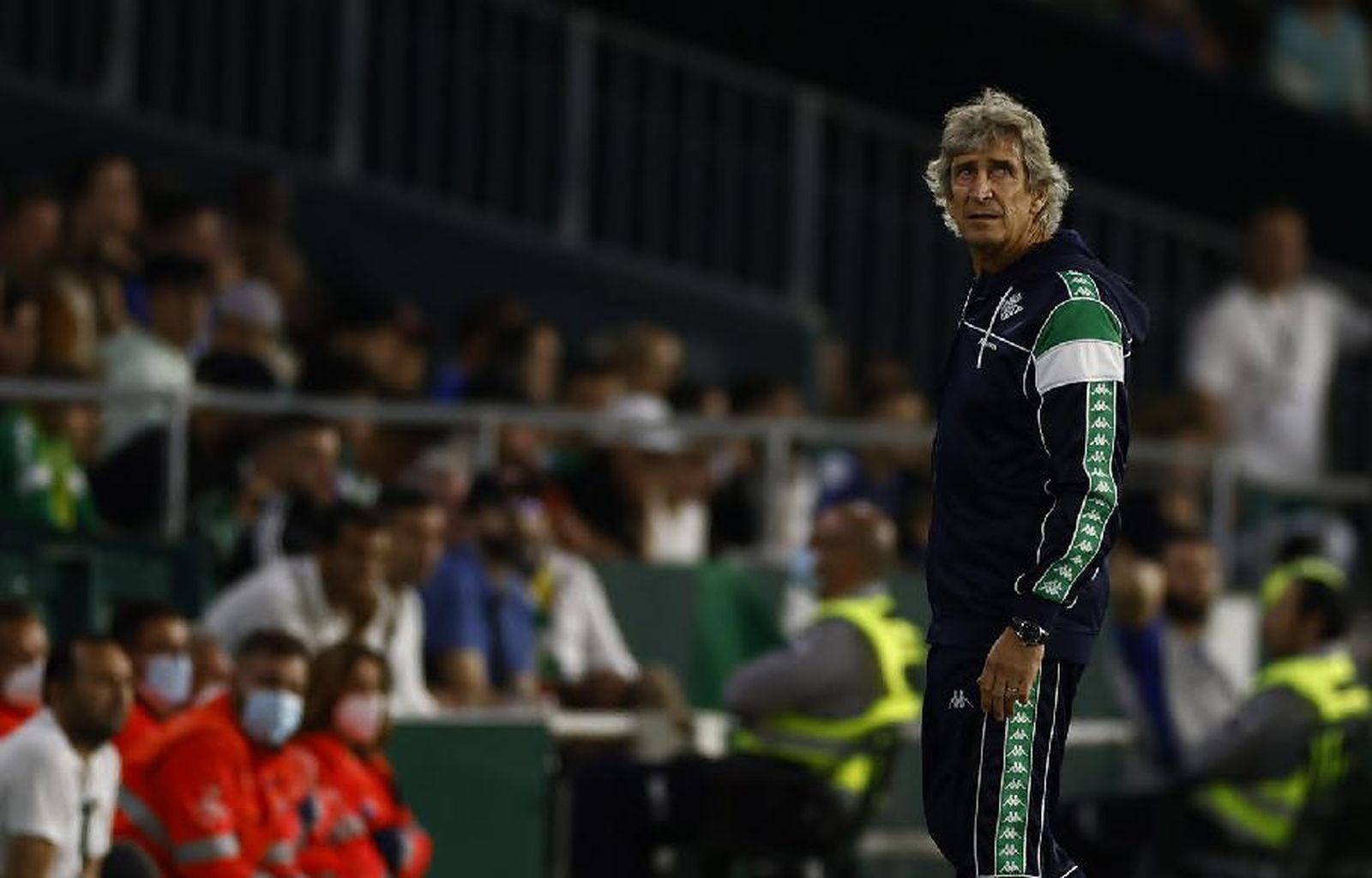 Pellegrini, durante el partido.