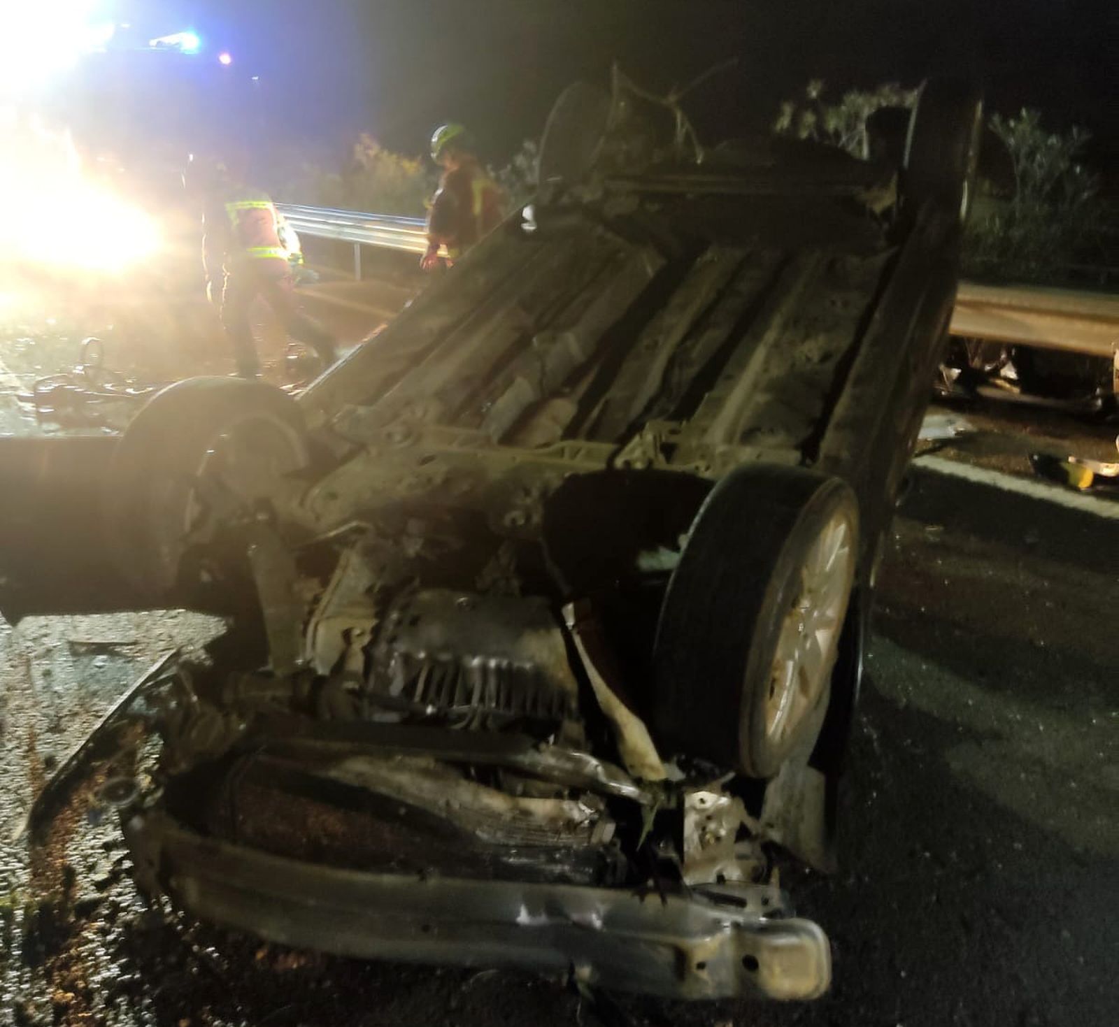 Estado en el que quedó el vehículo en la A-49