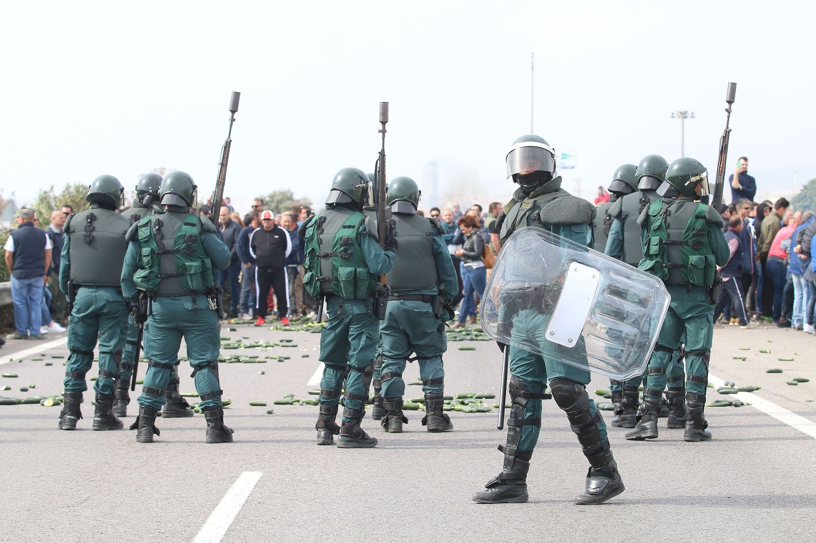 Las imágenes de la manifestación de agricultores