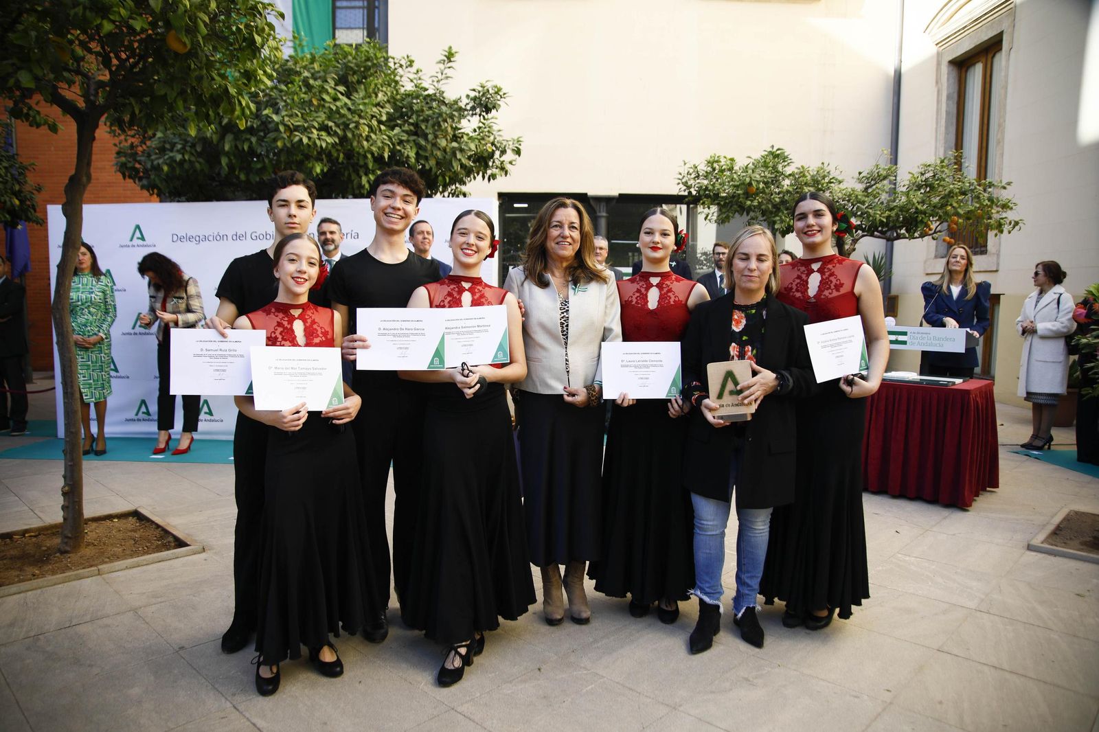 El día de la bandera de Andalucía celebrado en Almería, en imágenes