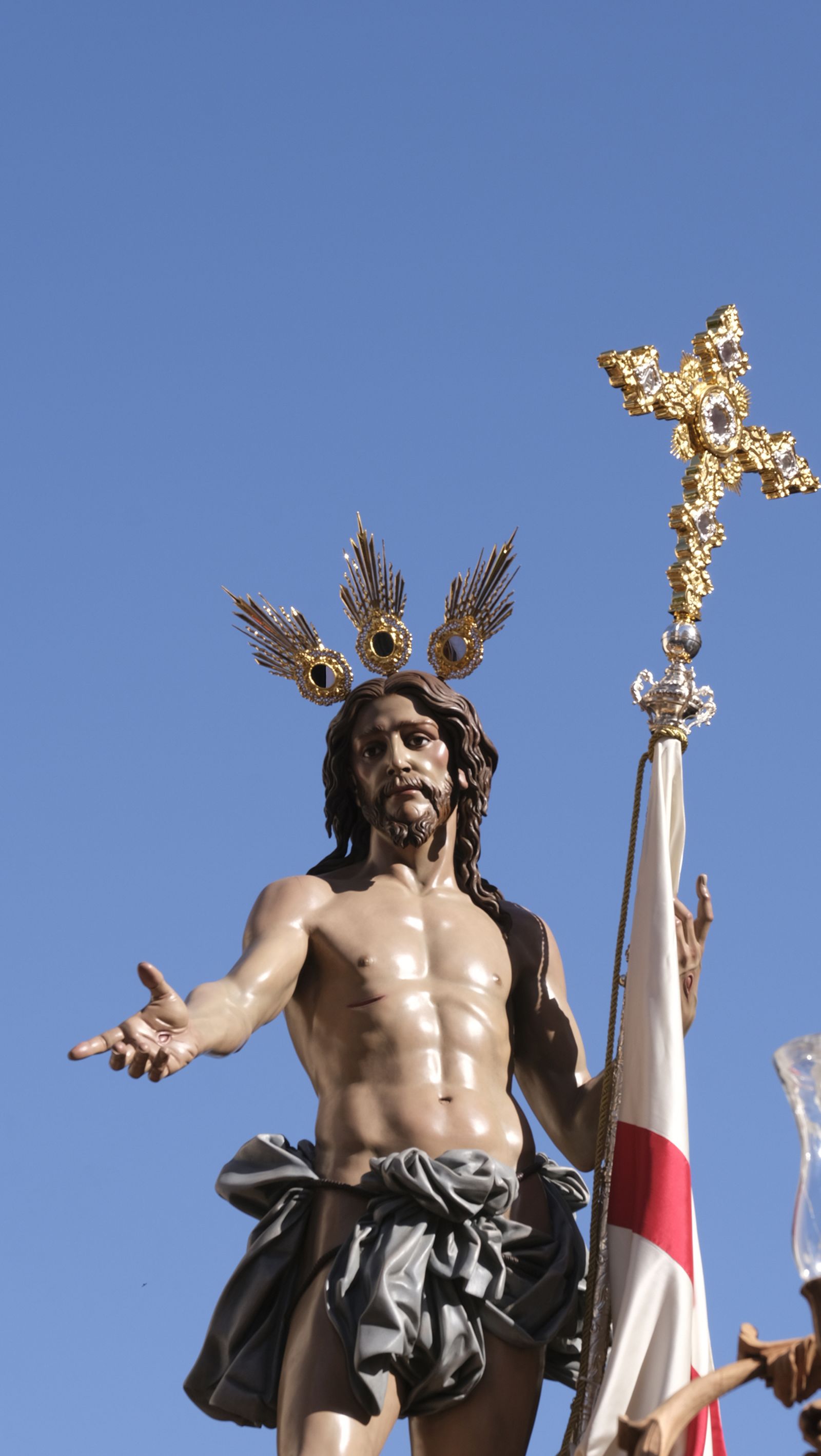 Procesión de Jesucristo Resucitado en Almería, en imágenes