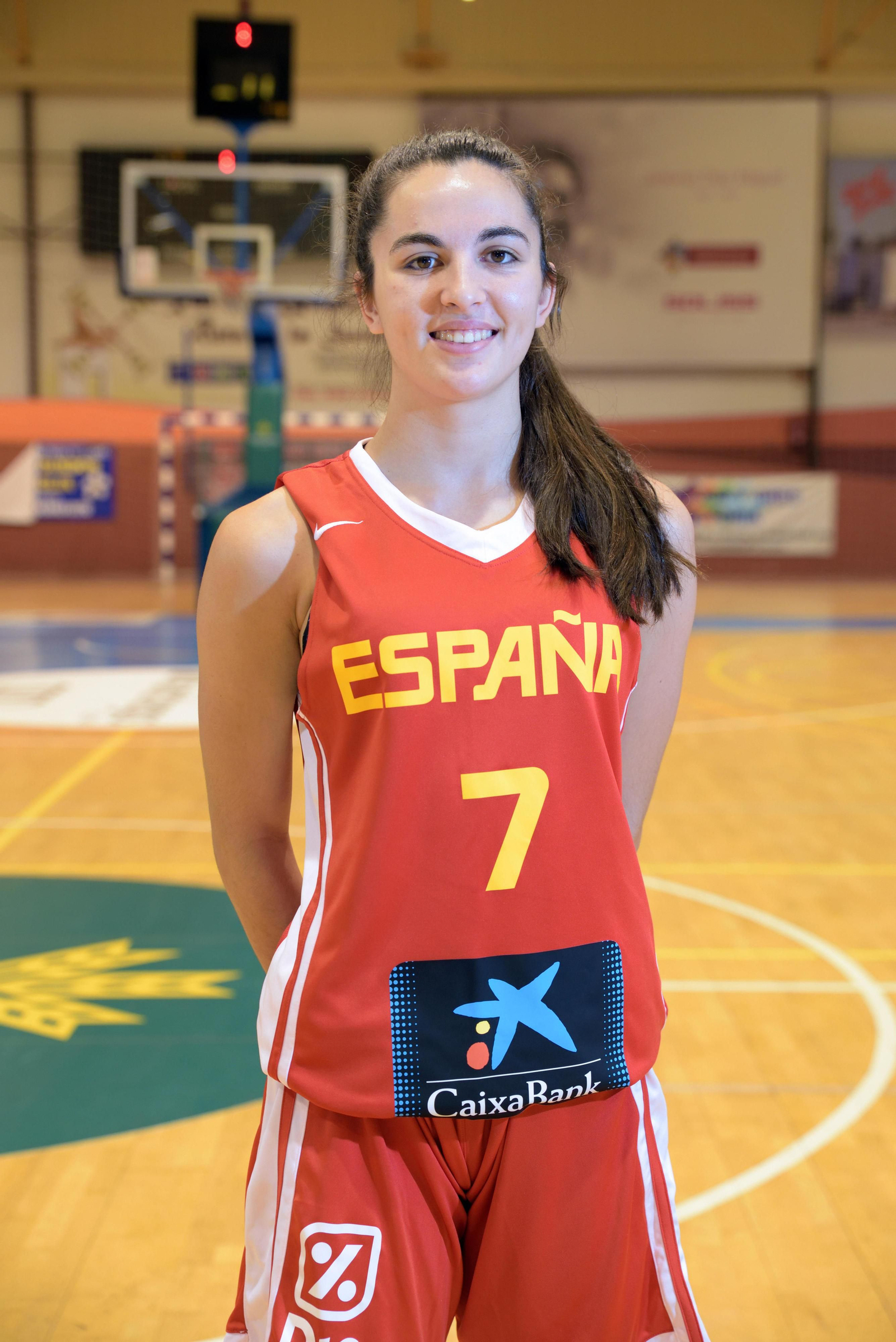 Ana Jiménez, con la selección española sub 18.
