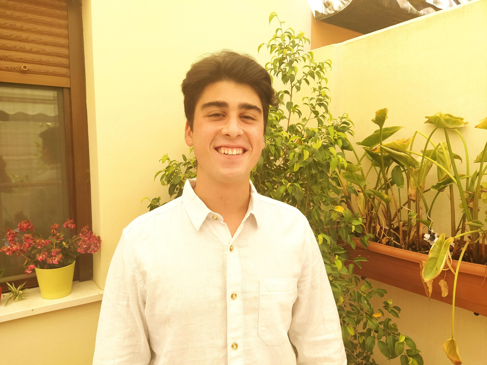 El joven David Fernández Miñano, el mejor de los examinados en la UPO.