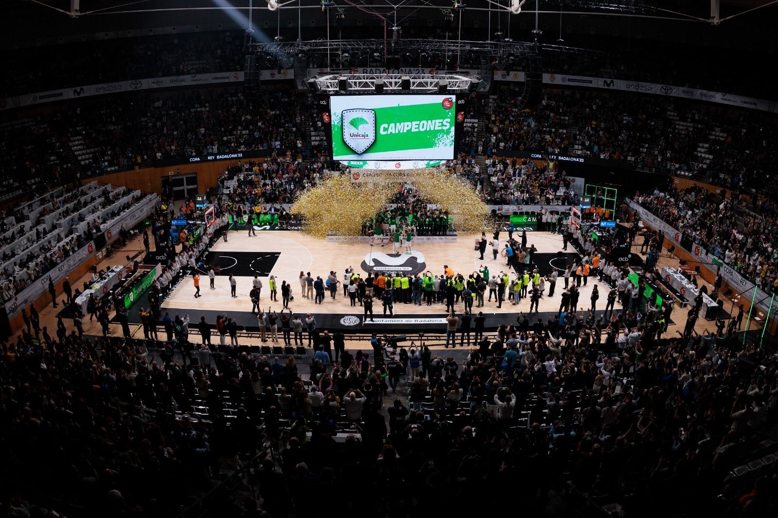 La celebración del Unicaja como campeón de la Copa del Rey, en imágenes