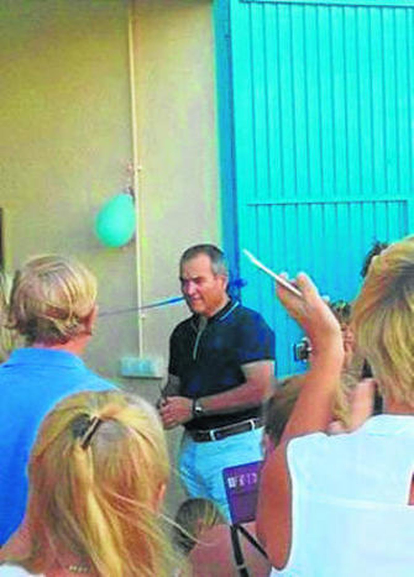 Inauguración del gimnasio.