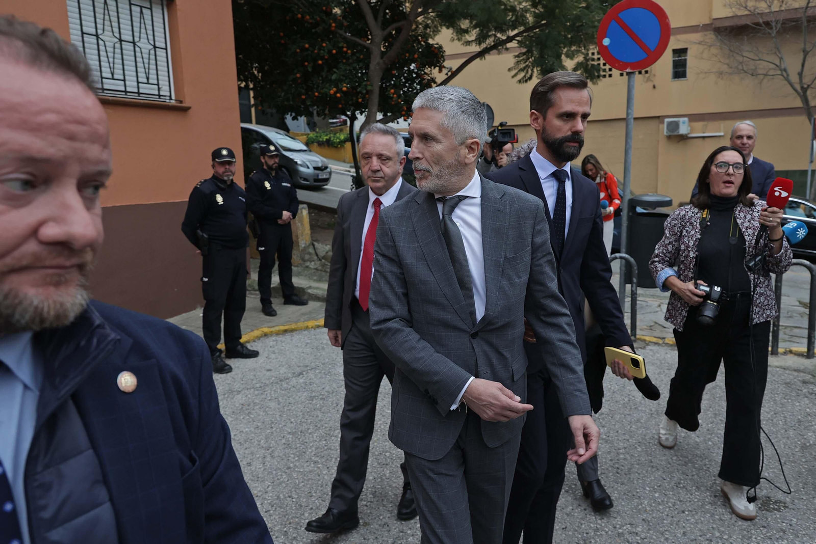 Fotos del encuentro del ministro del Interior, Fernando Grande-Marlaska, con los colectivos antidroga del Campo de Gibraltar en Algeciras