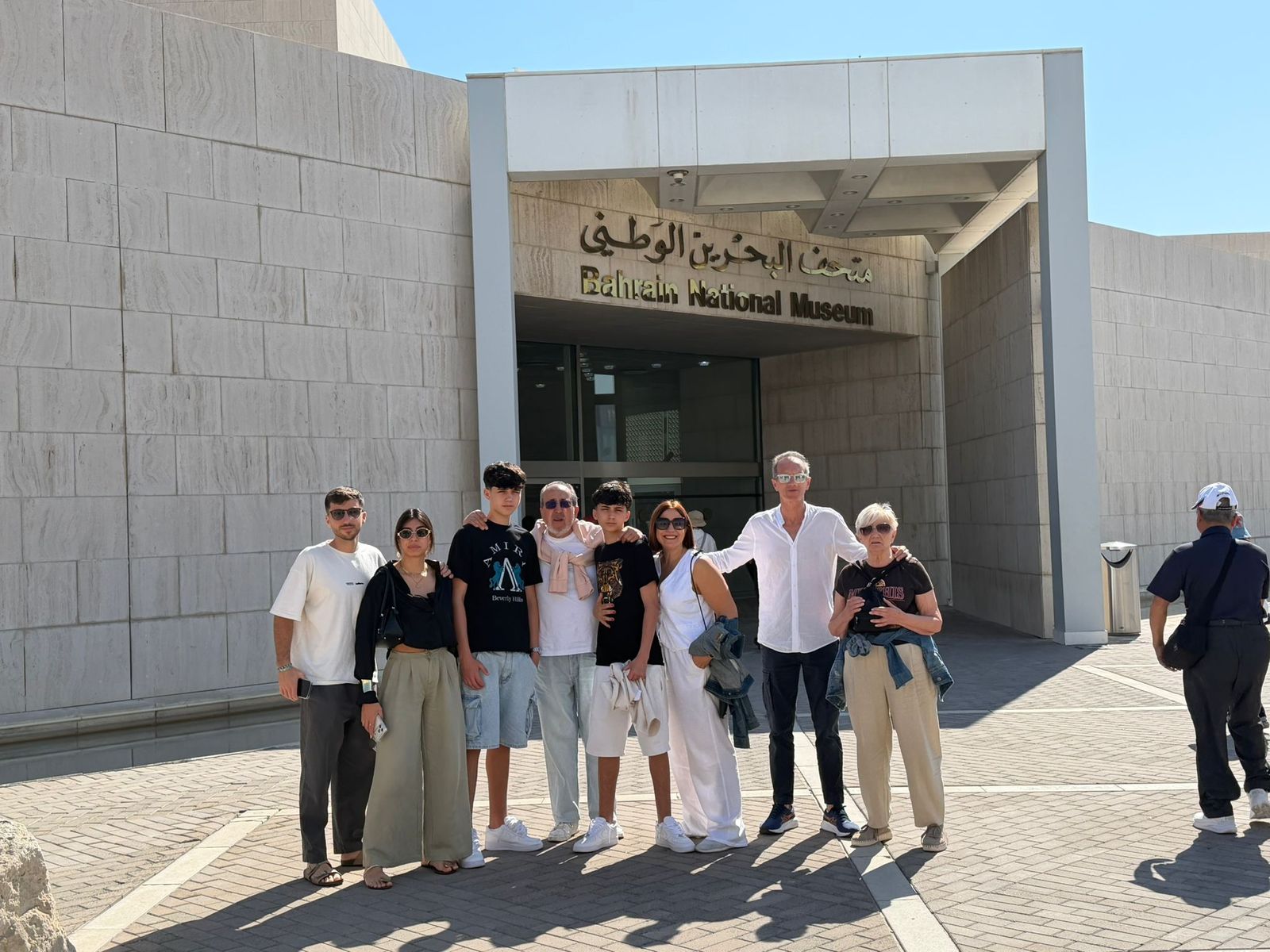 Manuel Sanz y su familia, una de las atrapadas