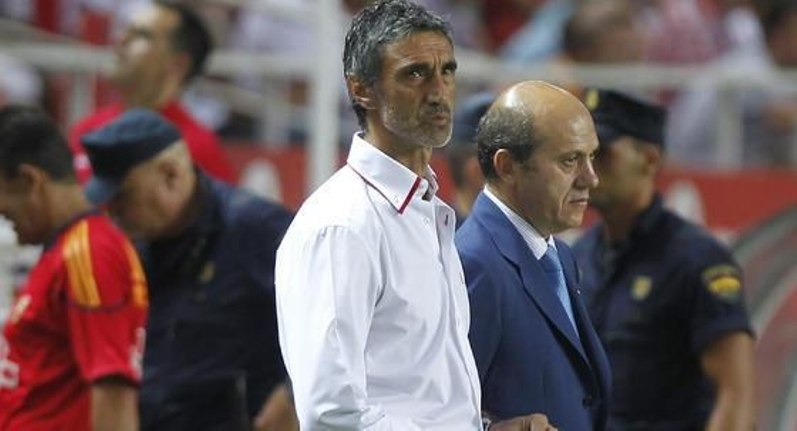 El Sevilla no puede superar al Deportivo de la Couruña en el Sánchez Pizjuán. / Antonio Pizarro