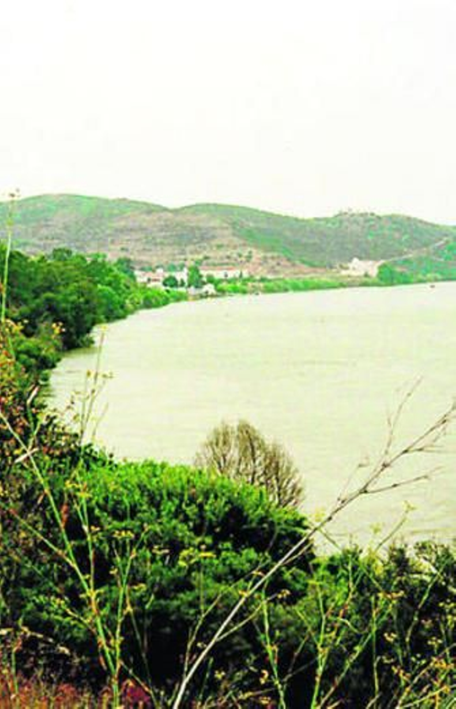Vista del Río Guadiana a su paso por Sanlúcar de Guadiana.